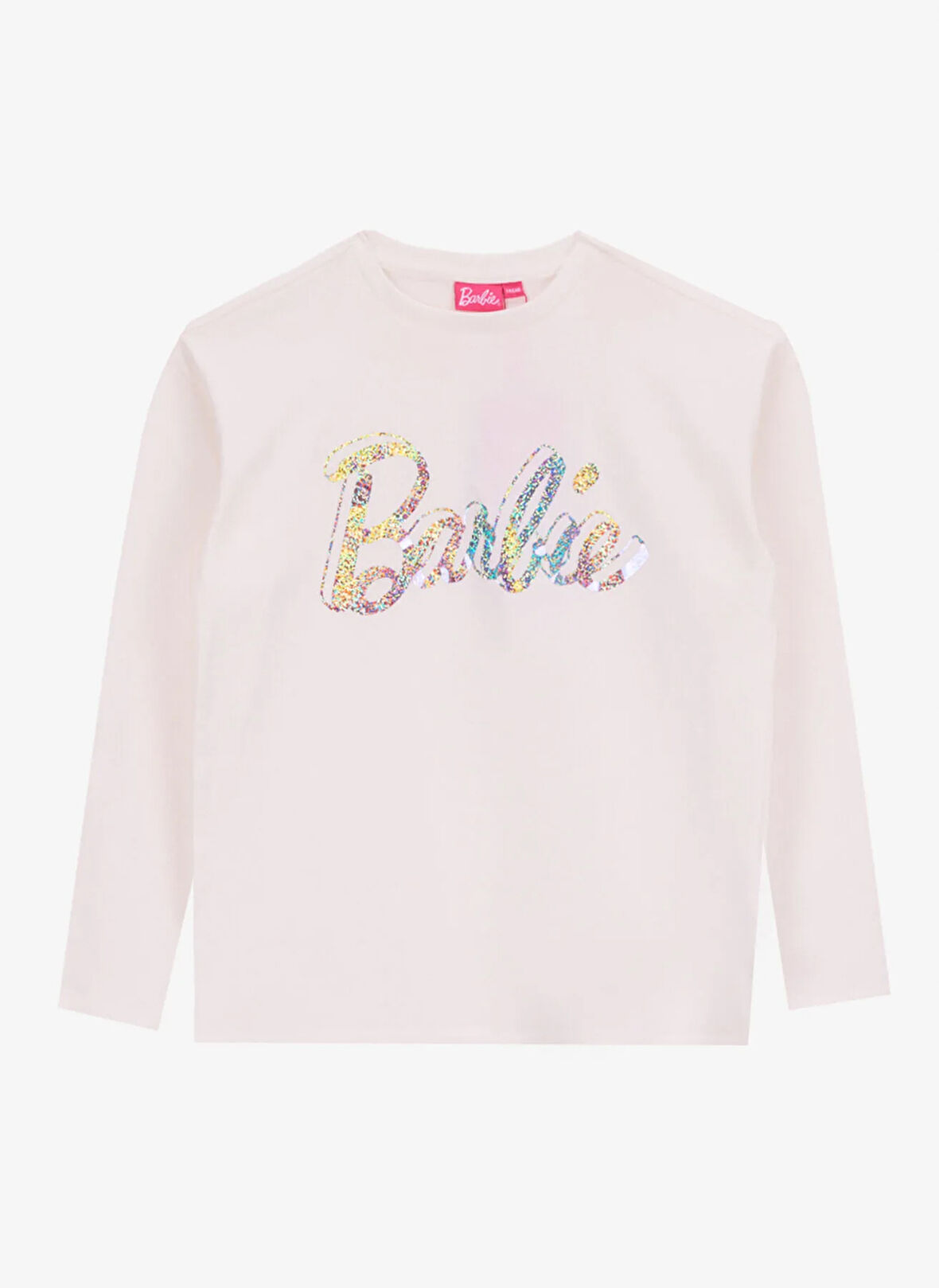 Barbie Baskılı Ekru Kız Çocuk T-Shirt BRB5WG-TST6020