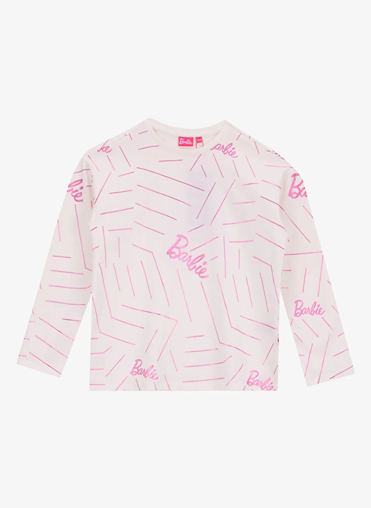 Barbie Baskılı Ekru Kız Çocuk T-Shirt BRB5WG-TST6204