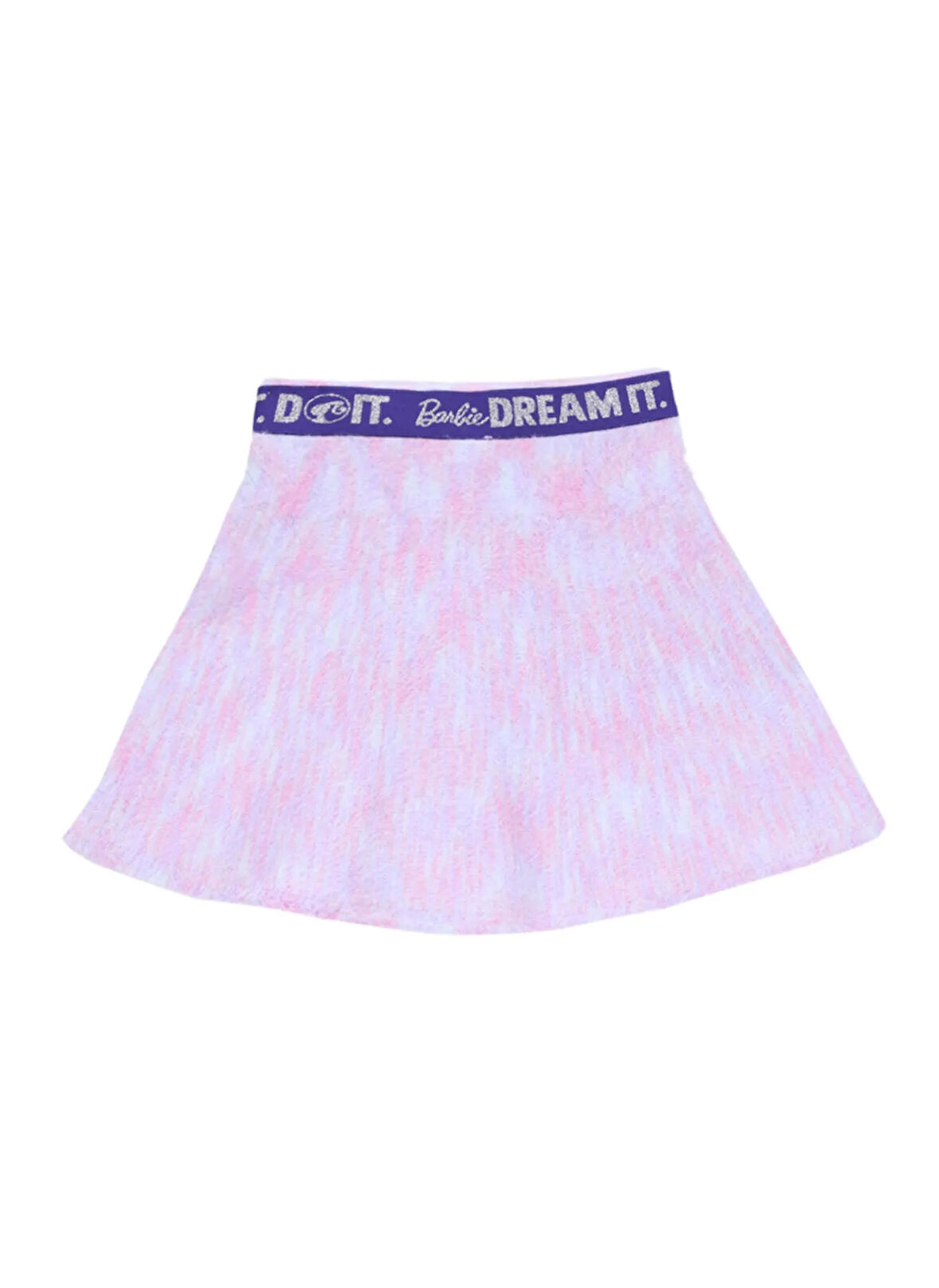 Barbie Lastikli Bel Normal Çok Renkli Düz Kısa Kız Çocuk Etek BRB5WG-ETK6099