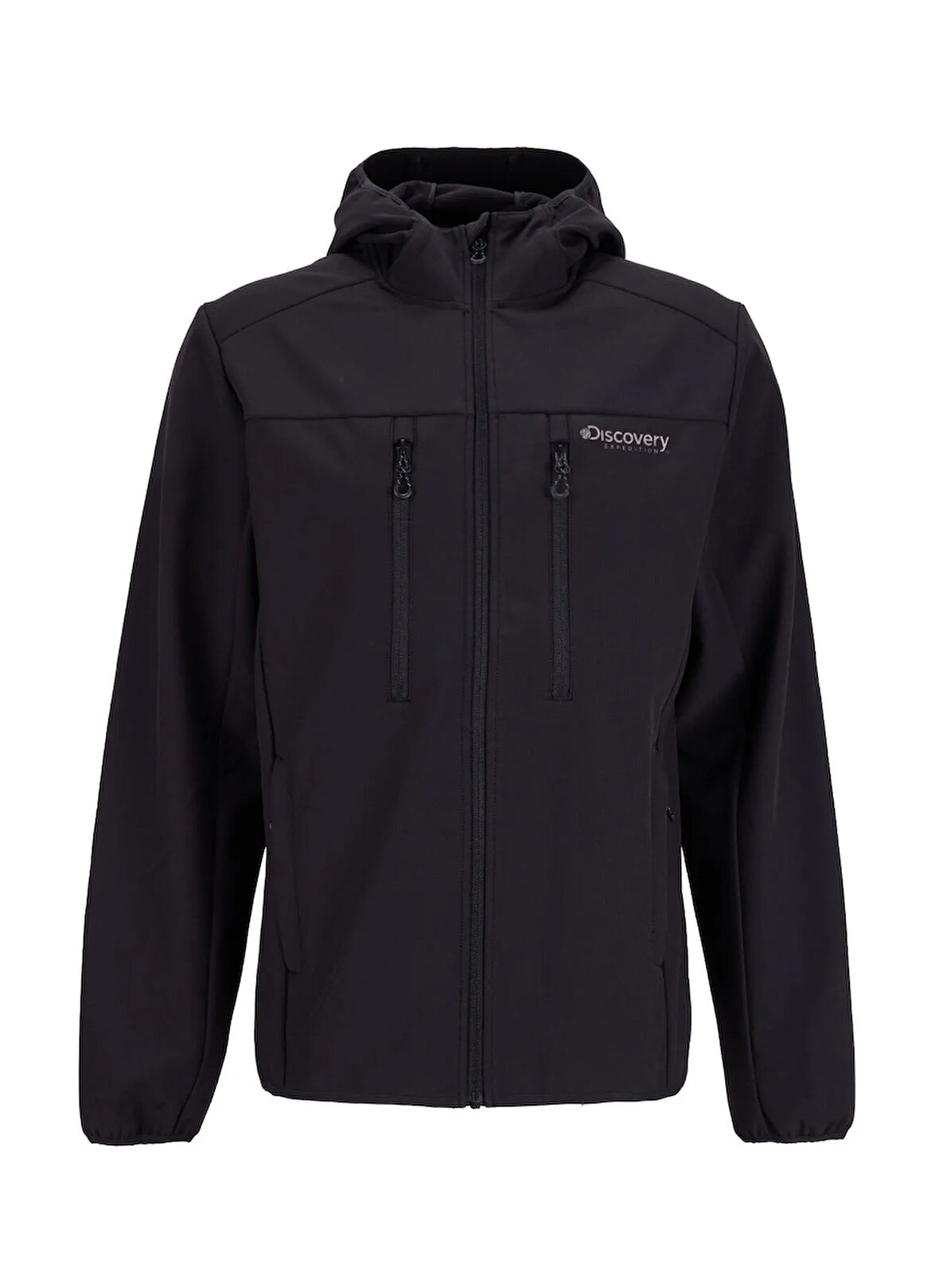Discovery Expedition D5WM-MNT3722 Siyah Kapüşon Yaka Relaxed Düz Erkek Sweatmont
