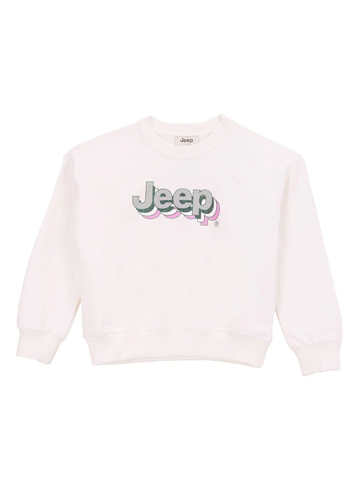 Jeep Baskılı Kız Çocuk Ekru Sweatshırt J5WG-SWT7553