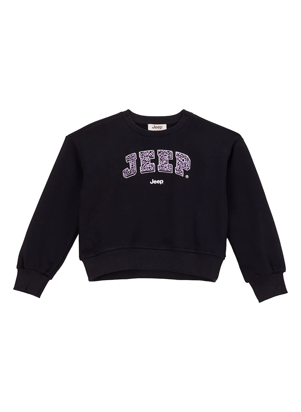 Jeep Baskılı Kız Çocuk Siyah Sweatshırt J5WG-SWT7552