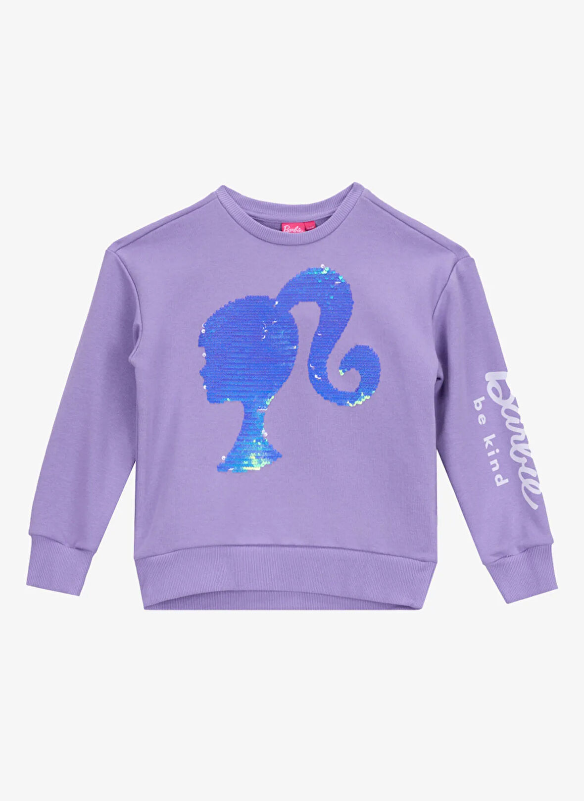 Barbie Baskılı Kız Çocuk Lila Sweatshırt BRB5WG-SWT6038