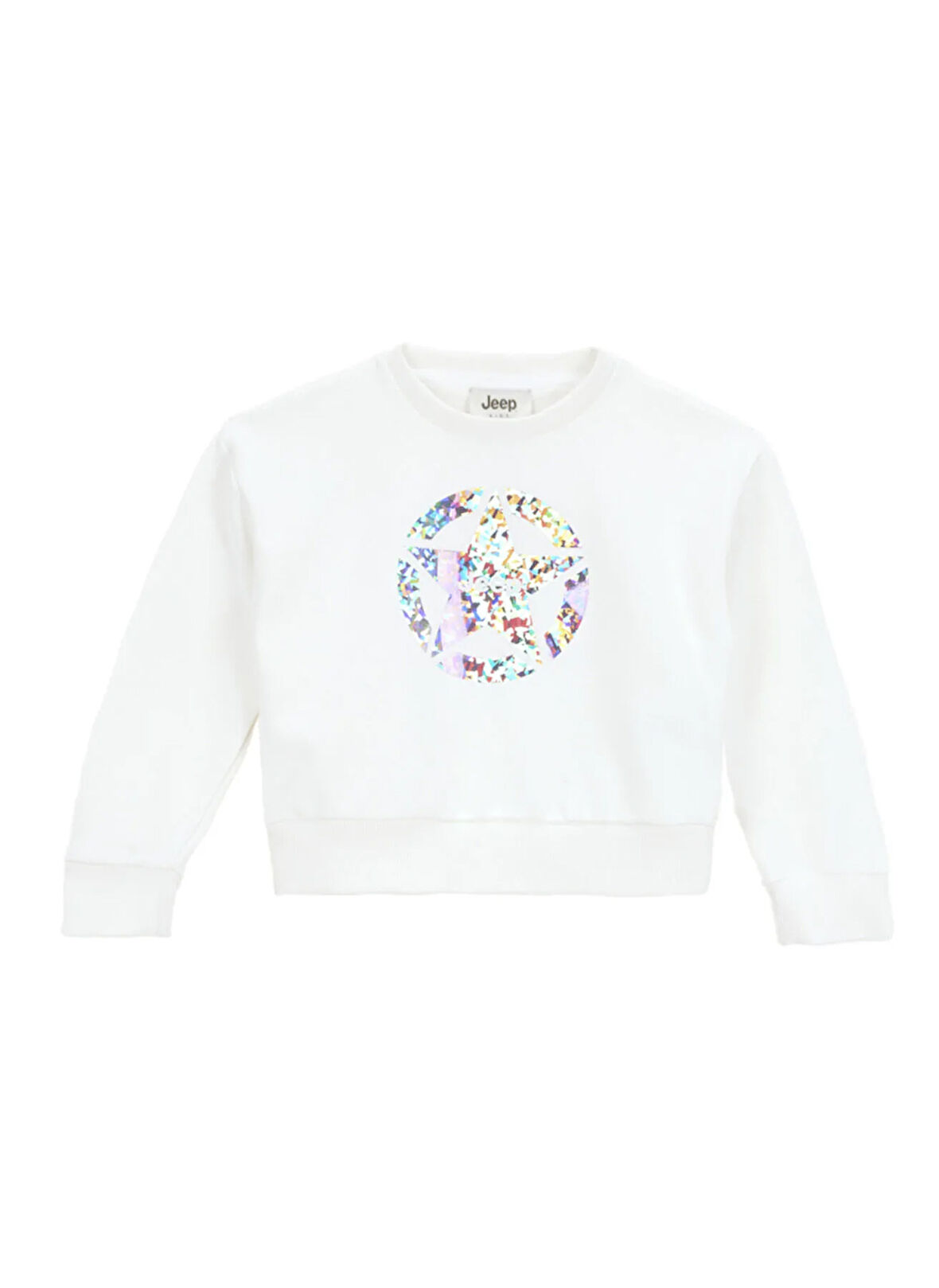 Jeep Baskılı Kız Çocuk Ekru Sweatshırt J5WG-SWT7544