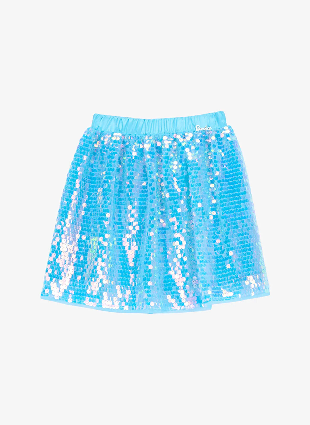 Barbie Normal Bel Normal Mavi Pullu Kısa Kız Çocuk Etek BRB5WG-ETK6656