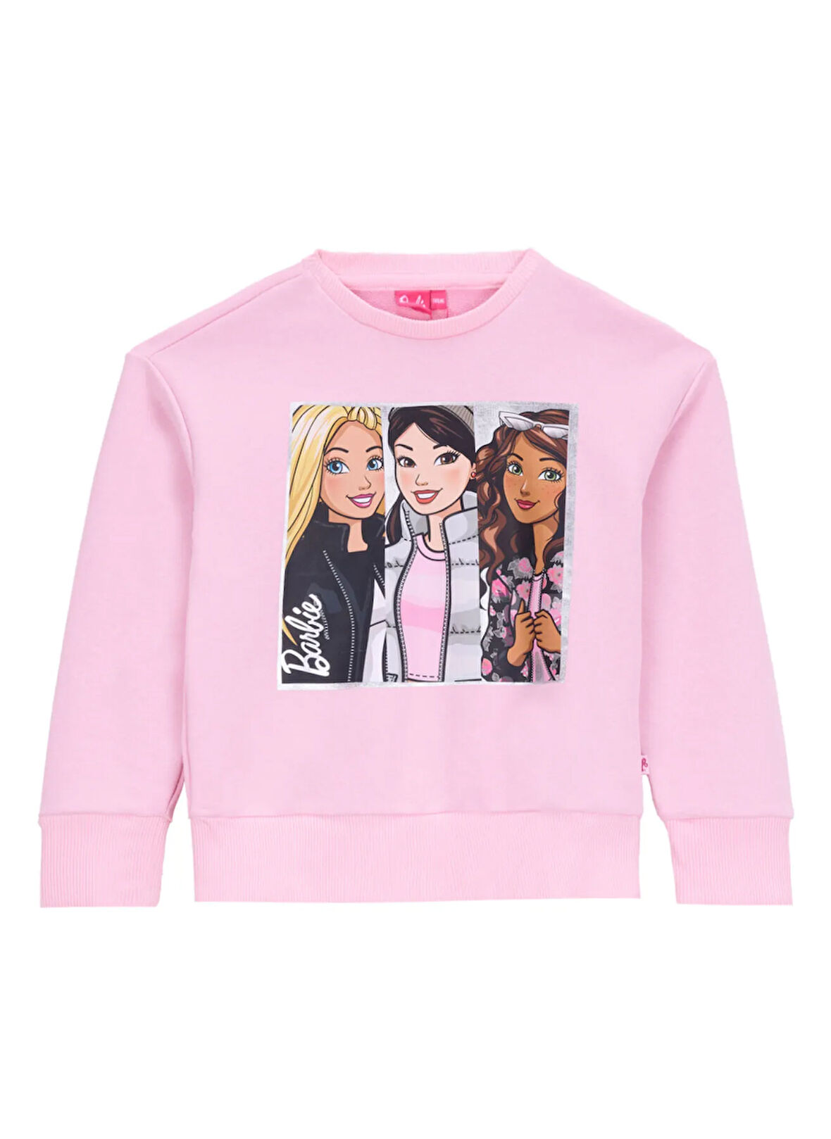 Barbie Baskılı Kız Çocuk Pembe Sweatshırt BRB5WG-SWT6637