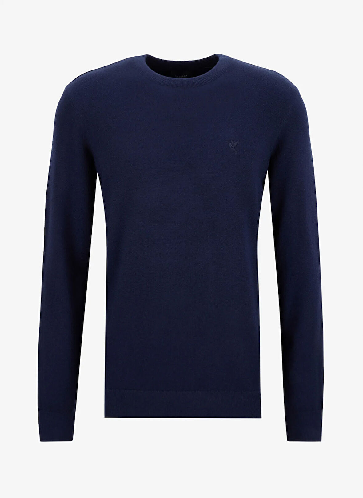 Fabrika Bisiklet Yaka Slim Fit Düz Lacivert Erkek Kazak F5WM-KZK 2883