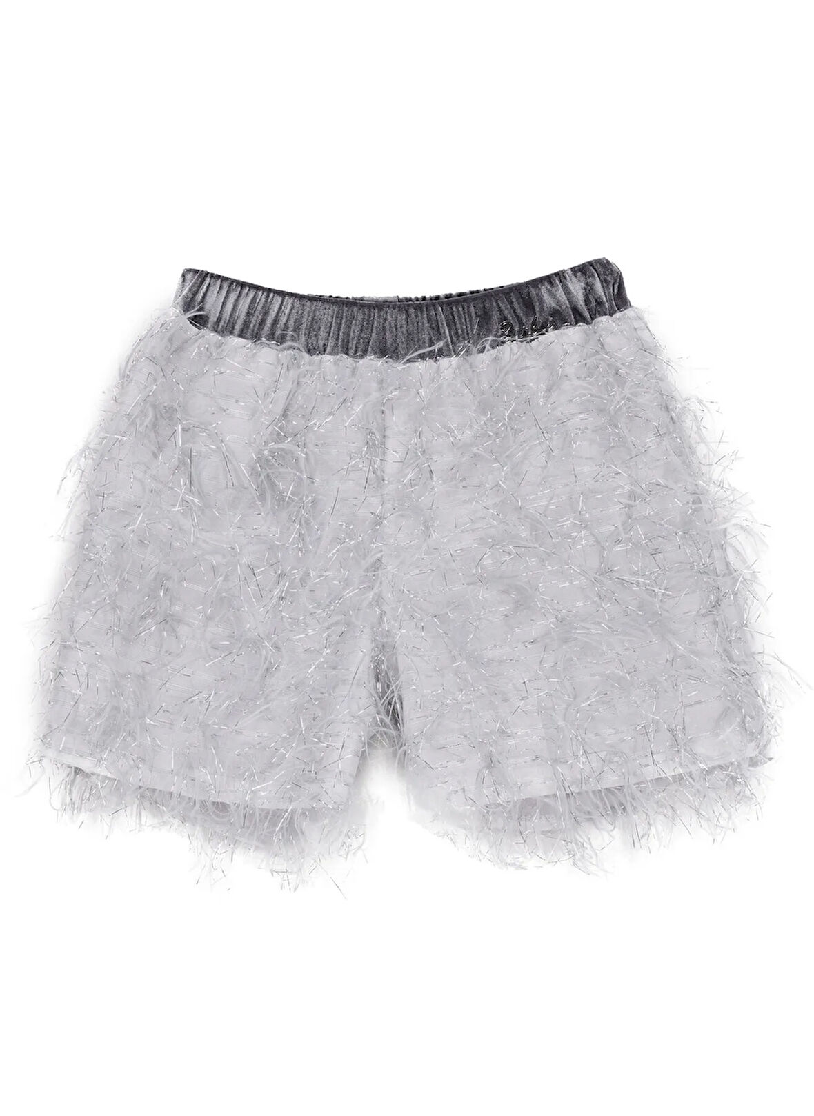 Barbie Lastikli Bel Normal Gümüş Kız Çocuk Şort BRB5WG-SRT6207