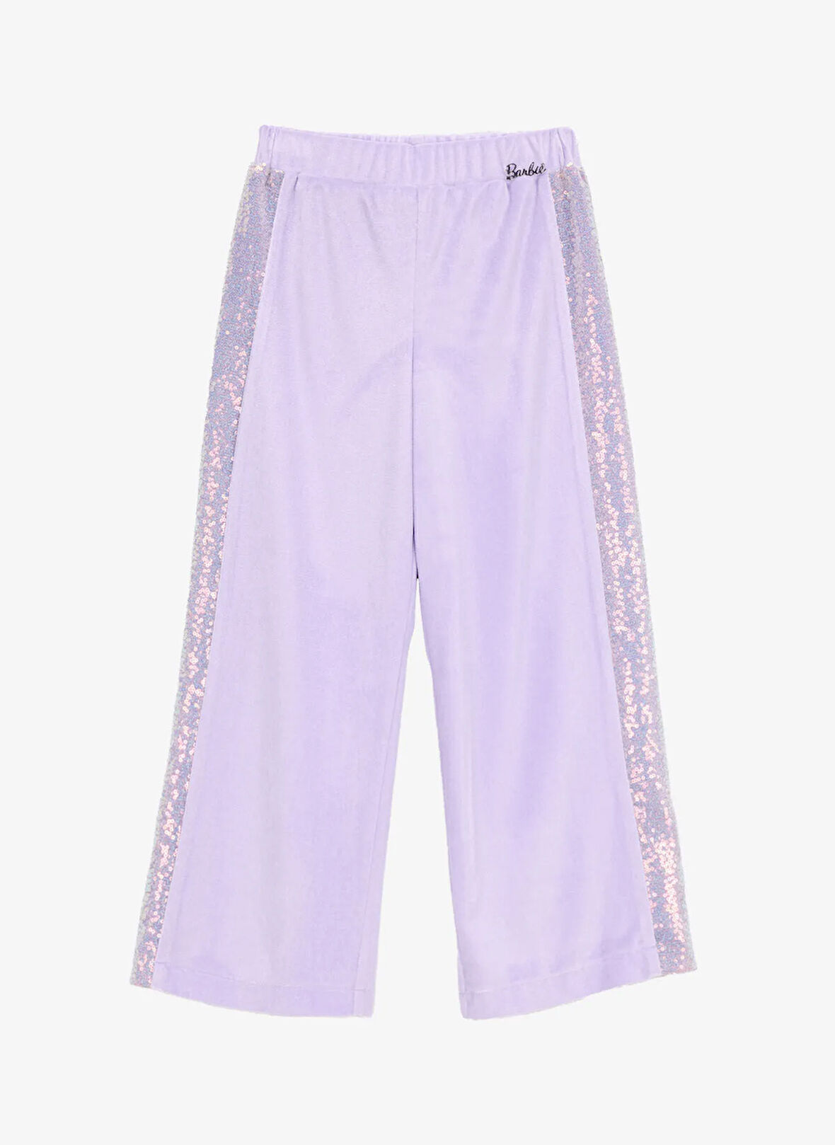 Barbie Lastikli Bel Normal Paça Lila Kız Çocuk Pantolon BRB5WG-PNT6206