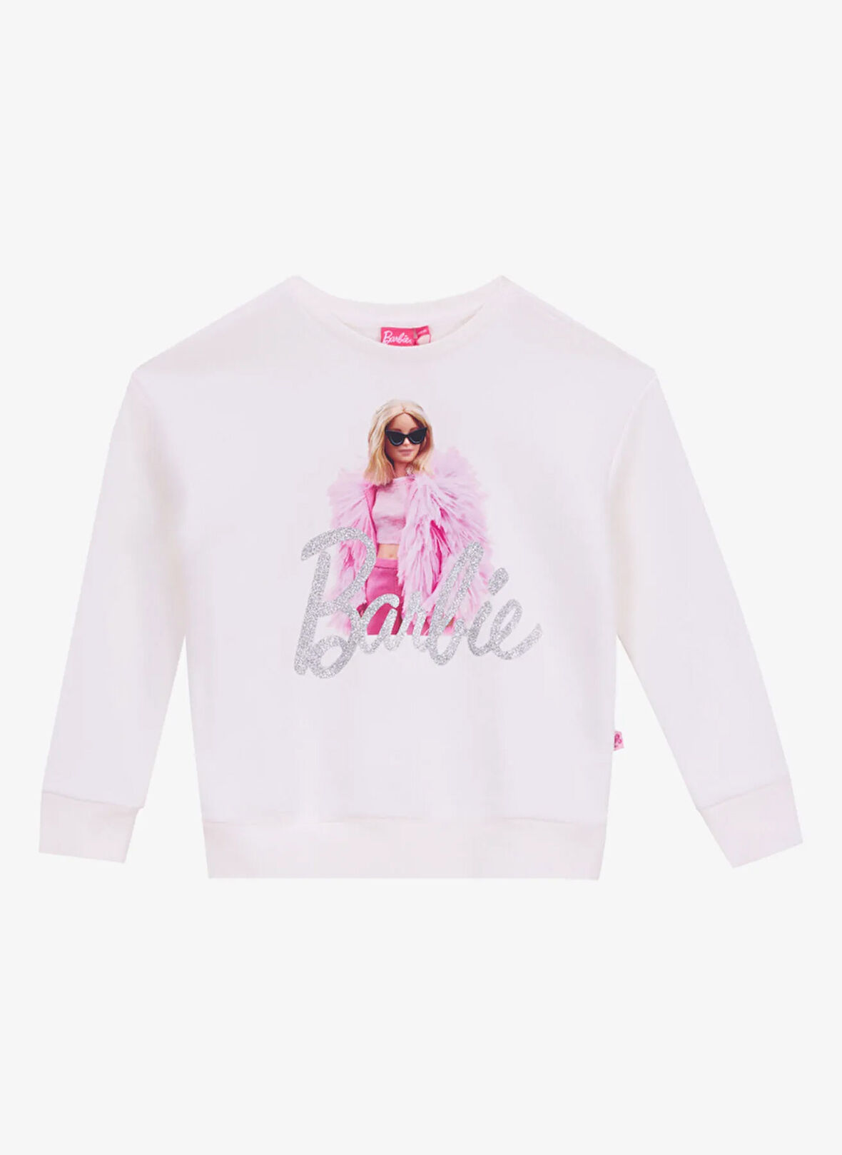 Barbie Desenli Kız Çocuk Ekru Sweatshırt BRB5WG-SWT6028