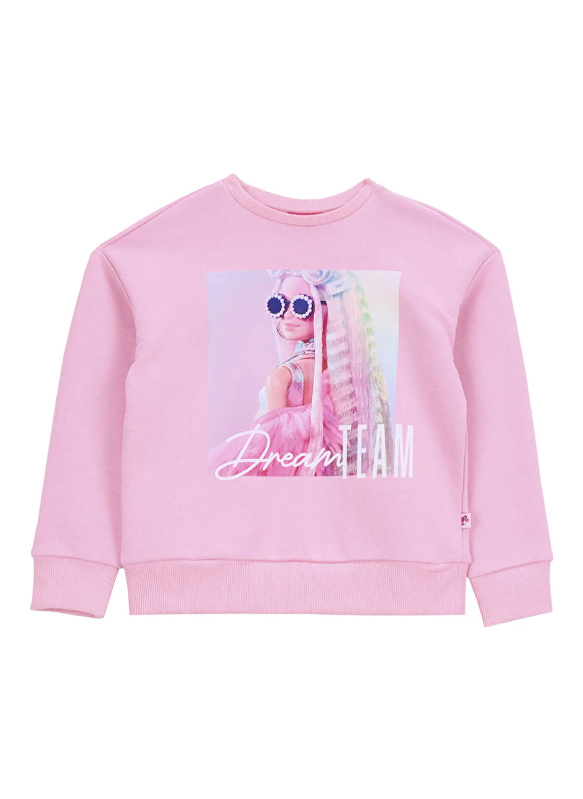 Barbie Baskılı Kız Çocuk Pembe Sweatshırt BRB5WG-SWT6023