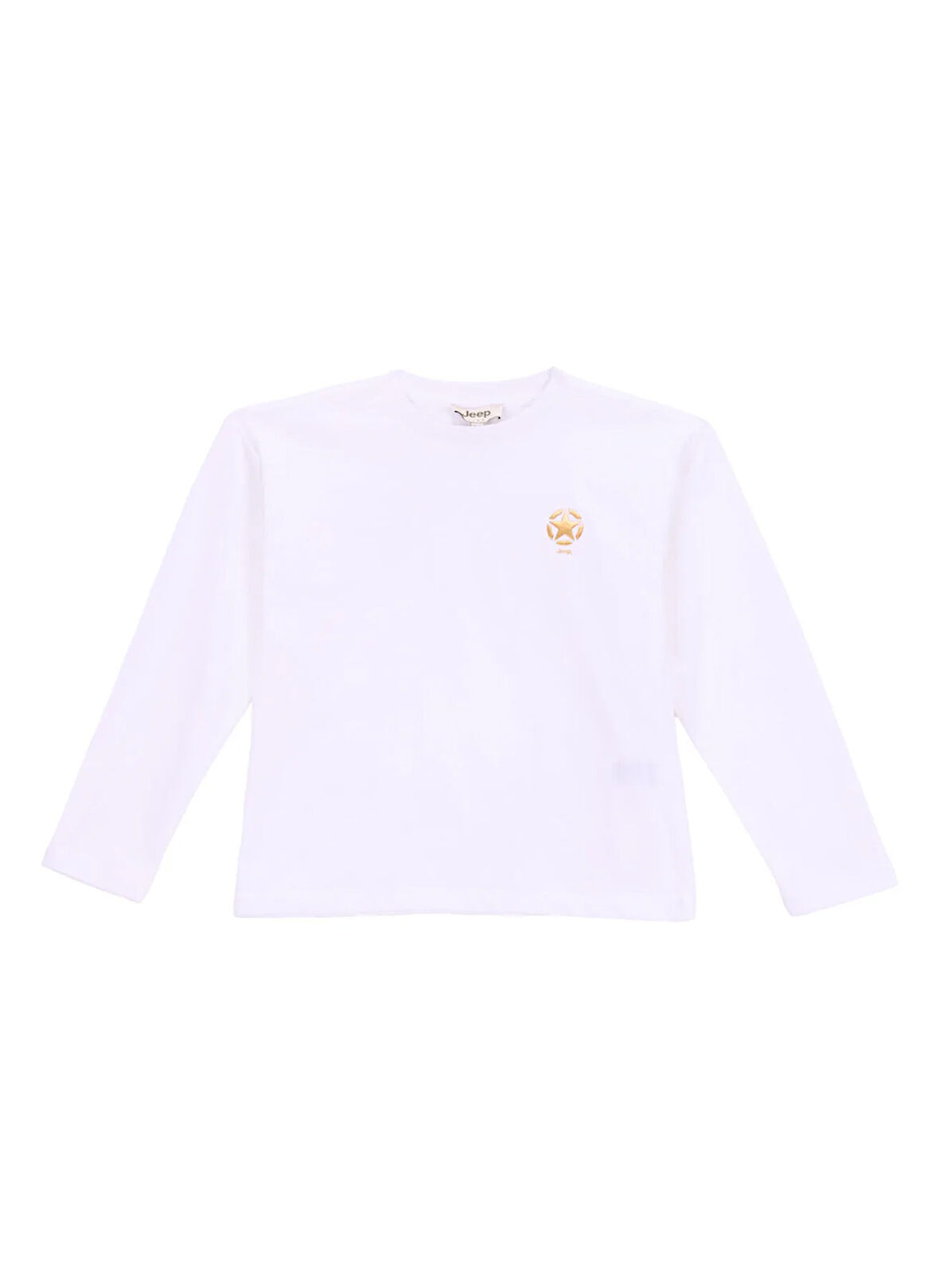 Jeep Baskılı Ekru Kız Çocuk T-Shirt J5WG-TST7596