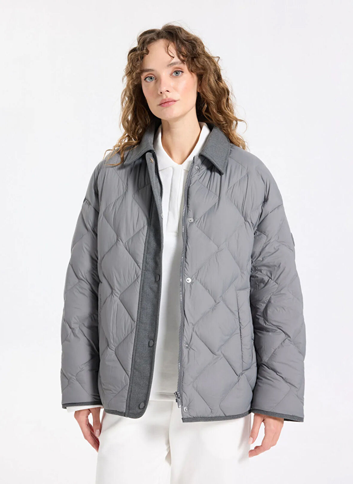 Jeep Antrasit Kadın Mont J5WL-MNT7162