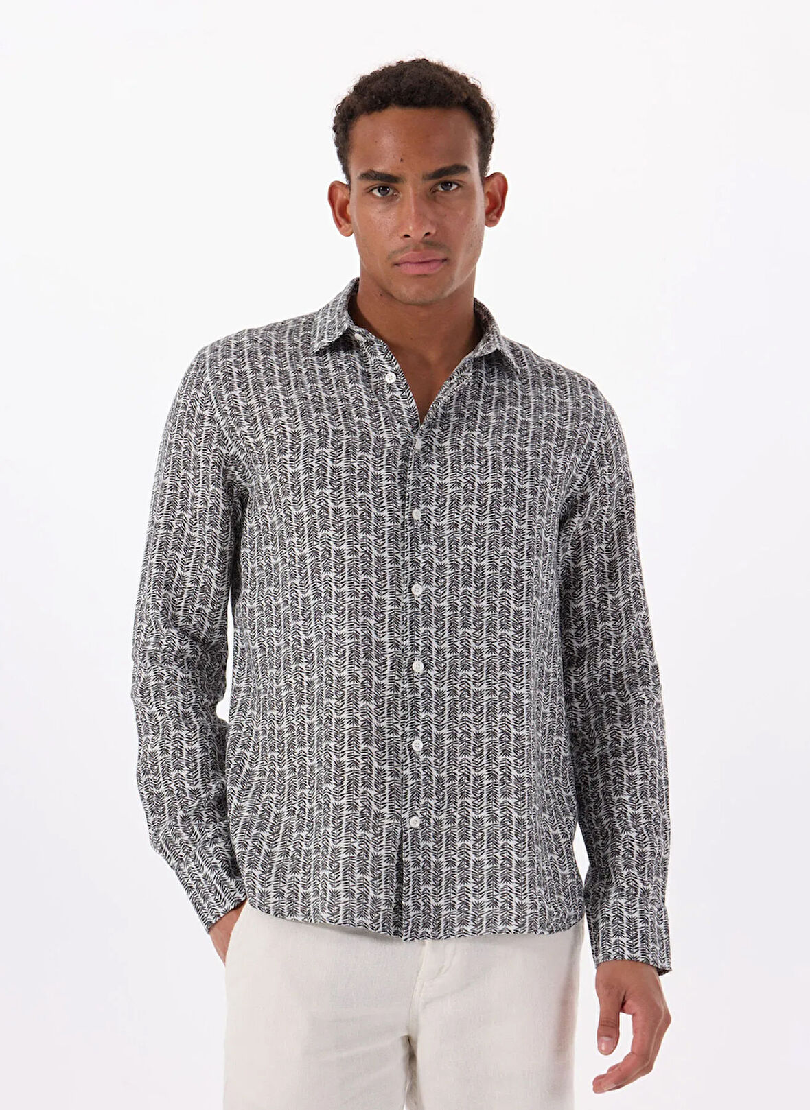 Mr. Mood Standart Gömlek Yaka Çok Renkli Erkek Gömlek MR SPECIAL ED. LAUREL