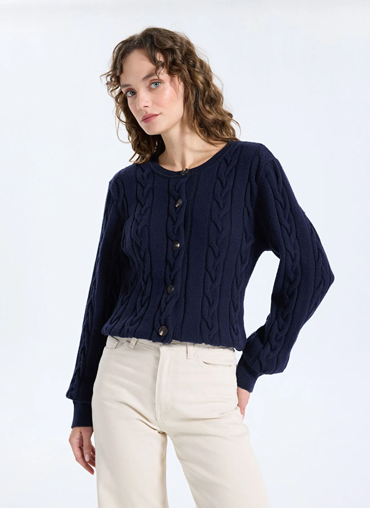 Jeep Lacivert Kadın Hırka J5WL-HRK7133