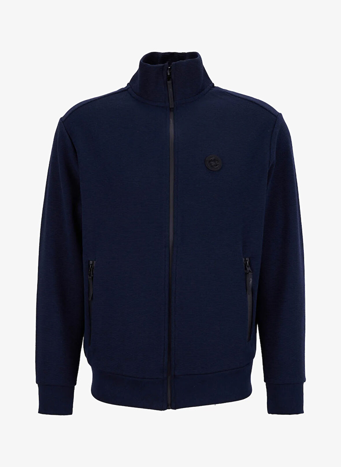 Discovery Expedition D5WM-SWT3988 Lacivert Dik Yaka Relaxed Düz Erkek Sweatshırt