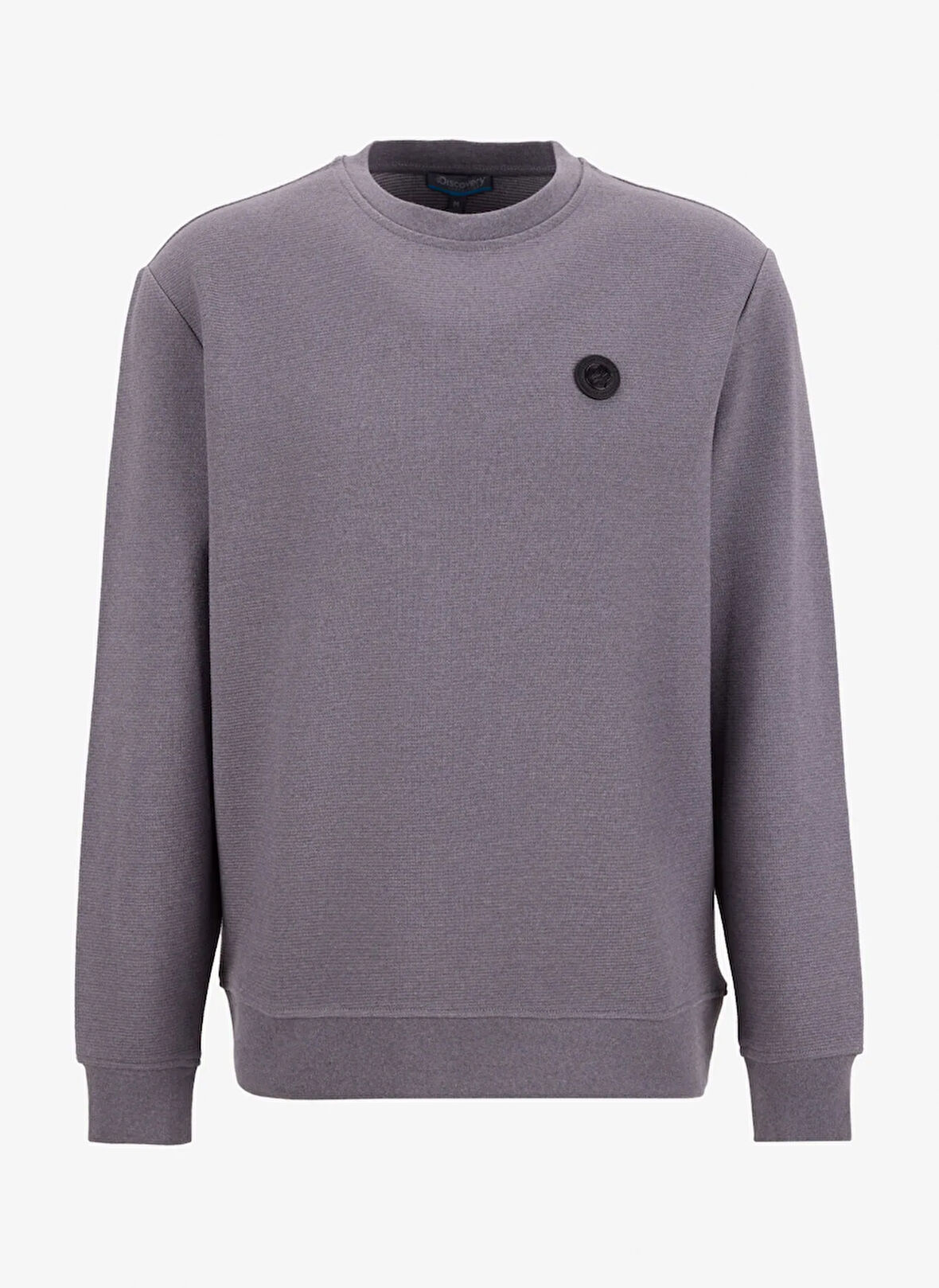 Discovery Expedition D5WM-SWT3987 Antrasit Bisiklet Yaka Relaxed Düz Erkek Sweatshırt