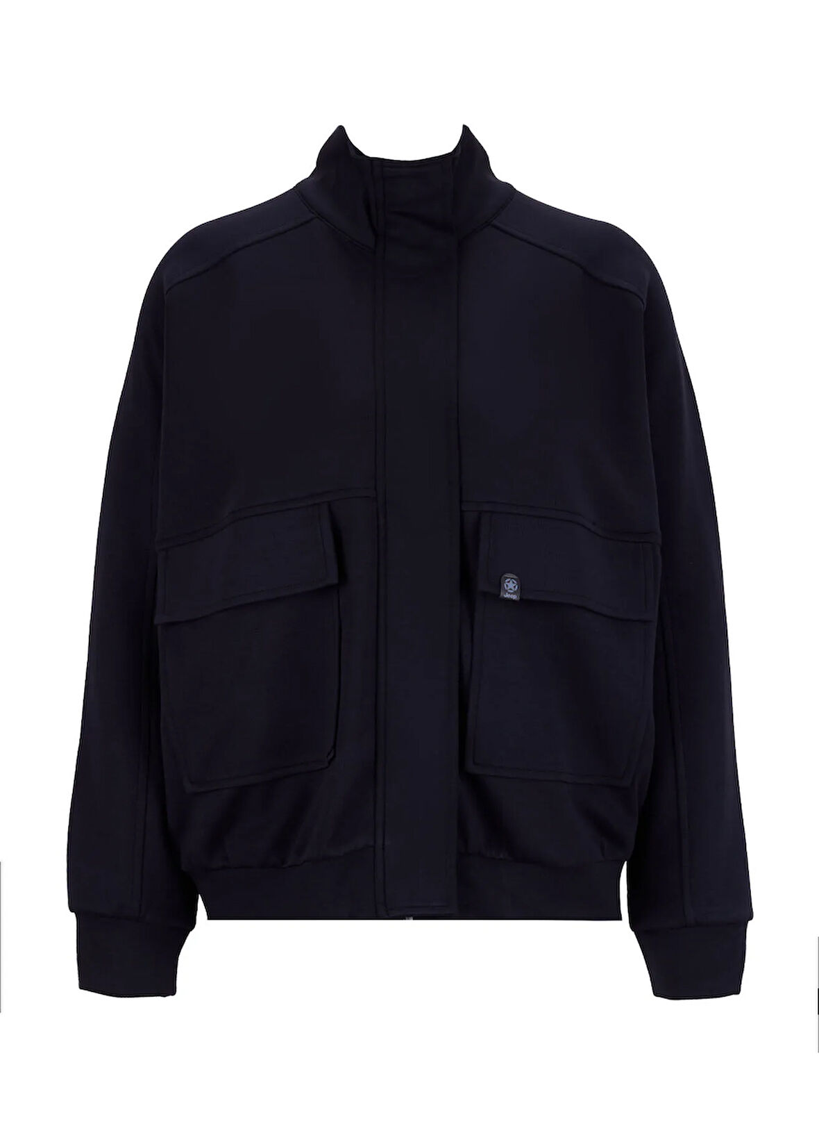 Jeep Kapüşon Yaka Düz Siyah Kadın Sweatshırt J5WL-SWT7148