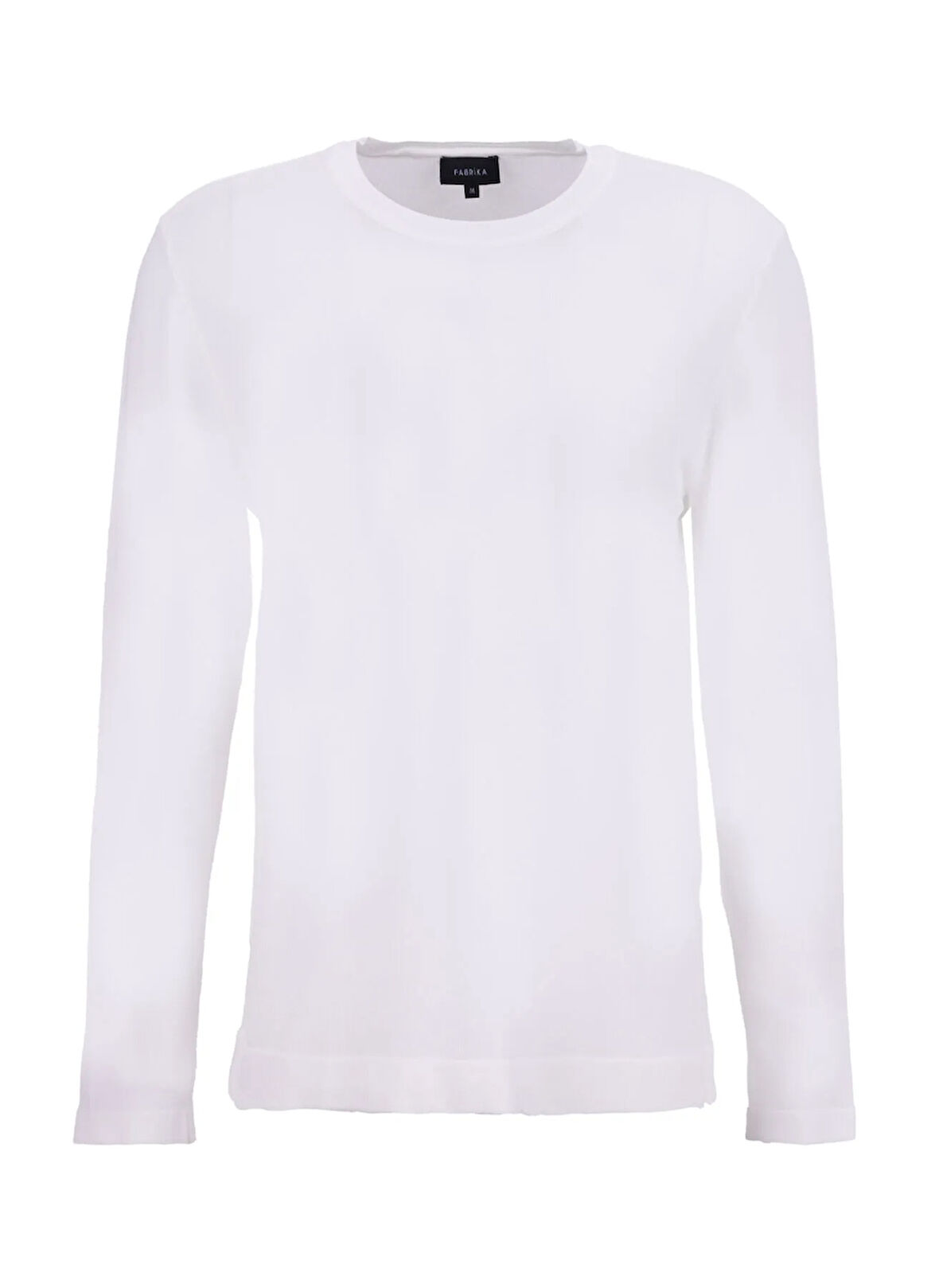 Fabrika Bisiklet Yaka Slim Fit Düz Ekru Erkek Kazak F5WM-KZK 2521