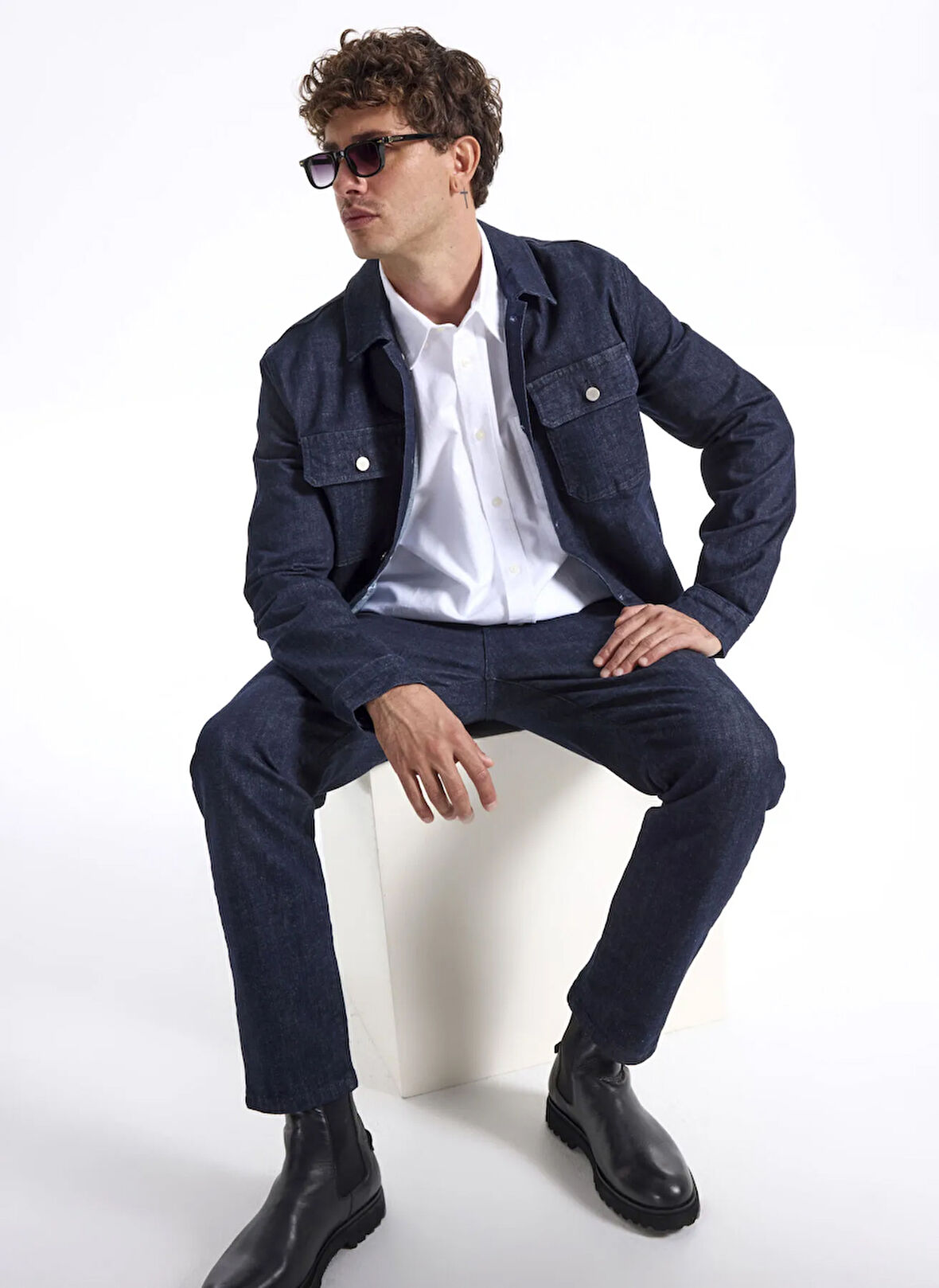 Fabrika Lacivert Erkek Denim Ceket F5WM-CKT 2309