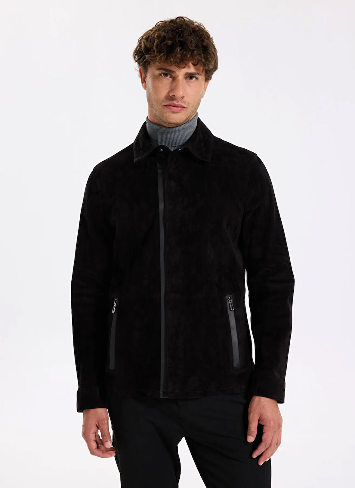 Fabrika Siyah Erkek Deri Mont F5WM-MNT 2436