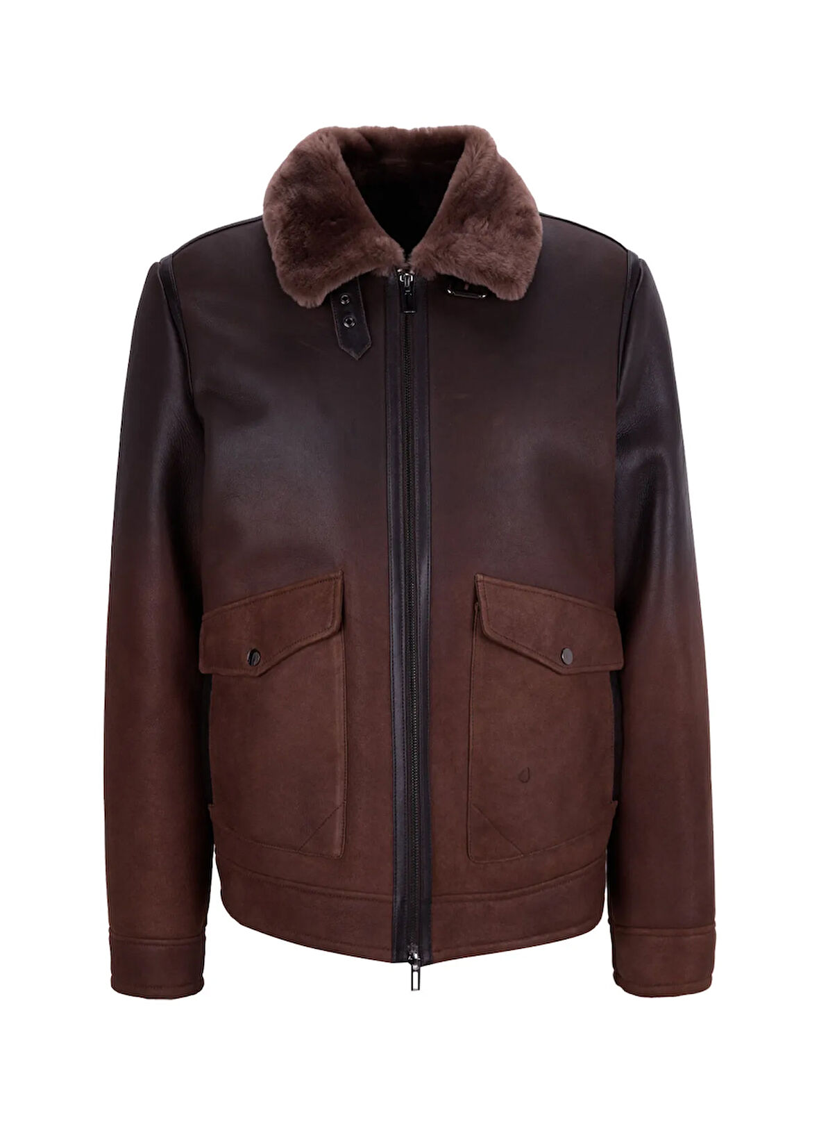 Fabrika Kahve Erkek Deri Mont F5WM-MNT 2329