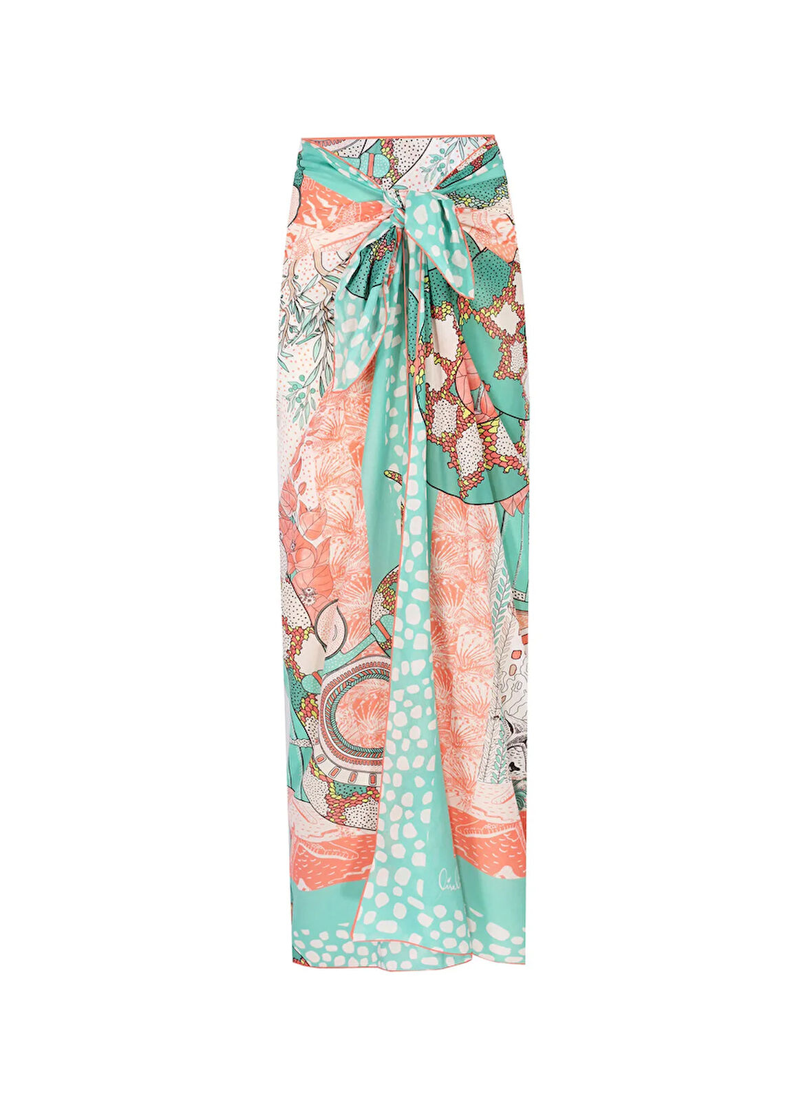 Lisalina Mint Kadın Pareo LCBC0019
