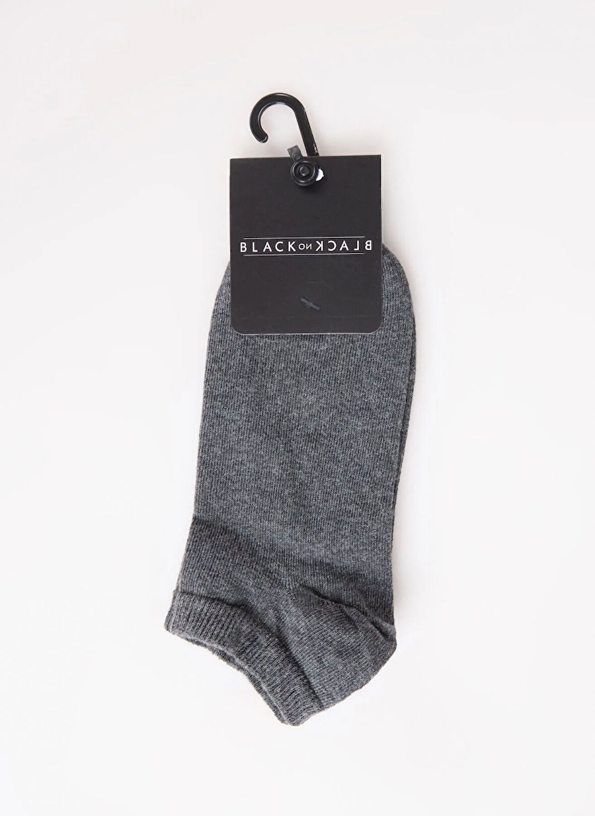 Black On Black Antrasit Erkek Patik Çorap E_PATİK
