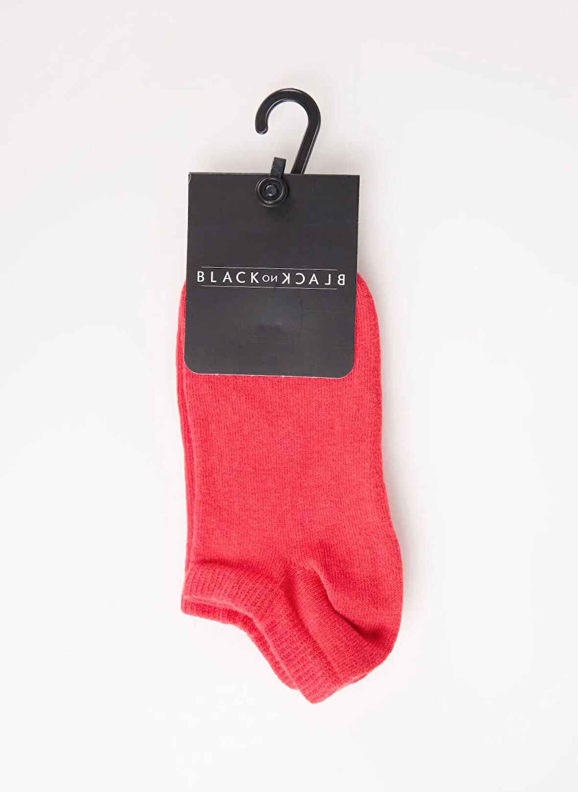 Black On Black Kırmızı Kadın Patik Çorap K_PATİK