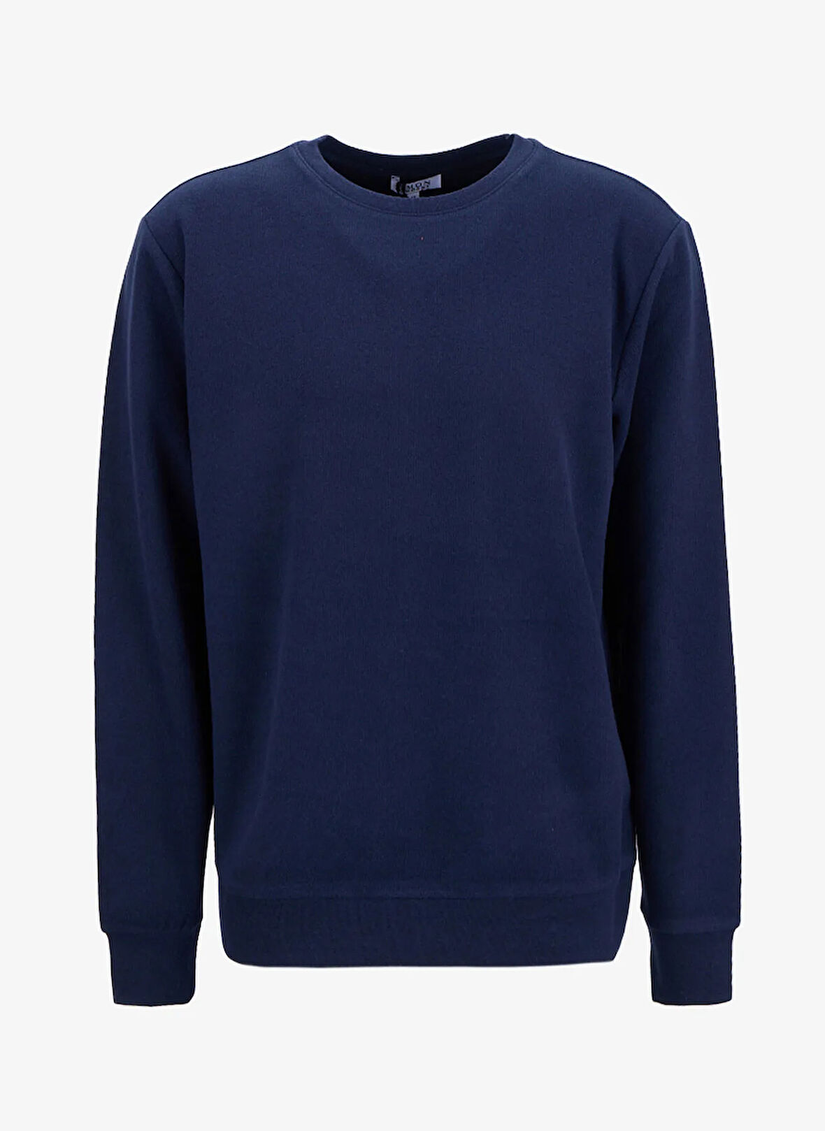 Limon Bisiklet Yaka Düz Örgü Desenli Lacivert Erkek Sweatshırt MML5WM-SWT9518