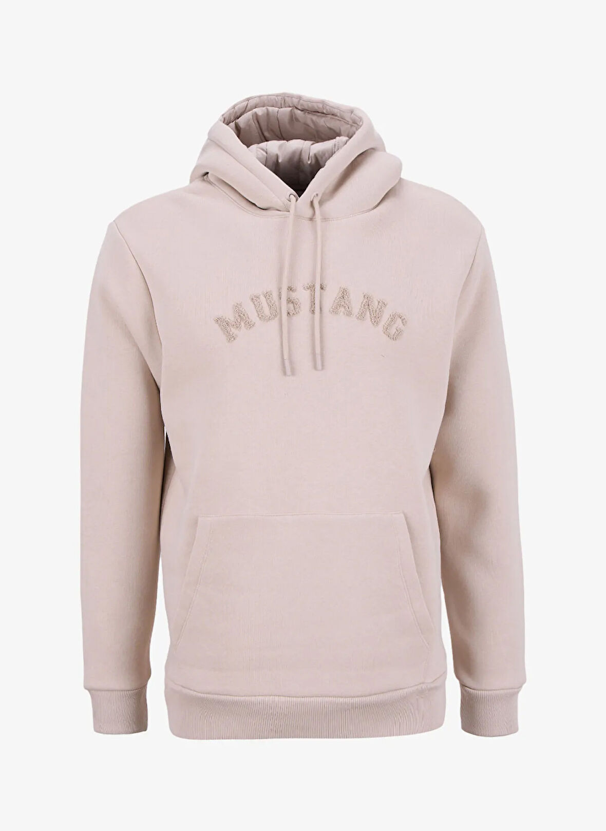 Mustang Kapüşon Yaka Bej Erkek Sweatshırt M5WM-SWT1506