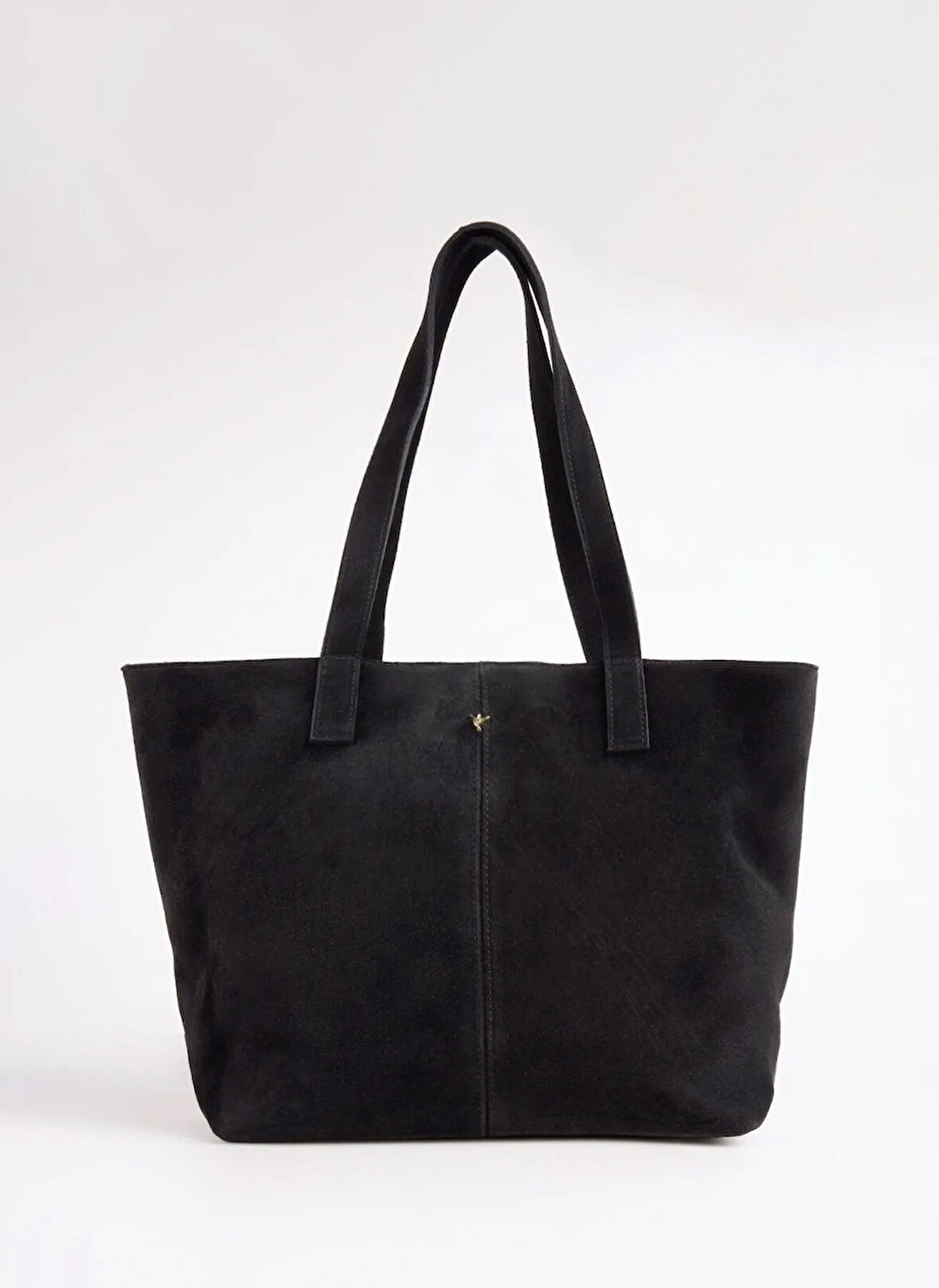 Fabrika Süet Siyah Kadın Tote Çanta AVY-AVEZA