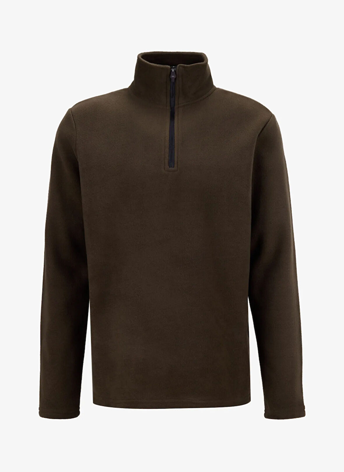 People By Fabrika Bisiklet Yaka Düz Haki Erkek Sweatshırt PBF5WM-SWT 5054