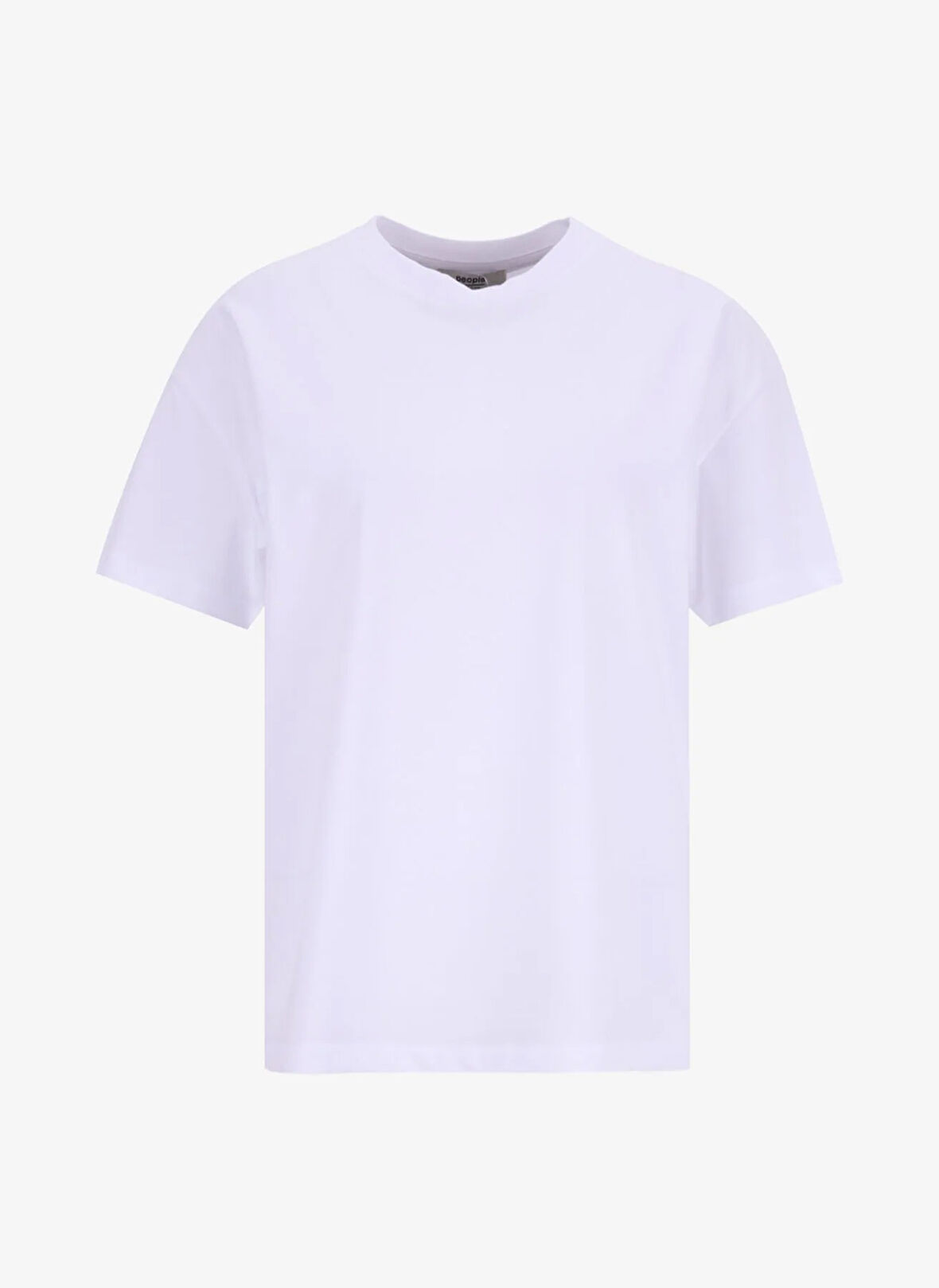 People By Fabrika Bisiklet Yaka Düz Beyaz Kadın T-Shirt PBF5WL-TST9524