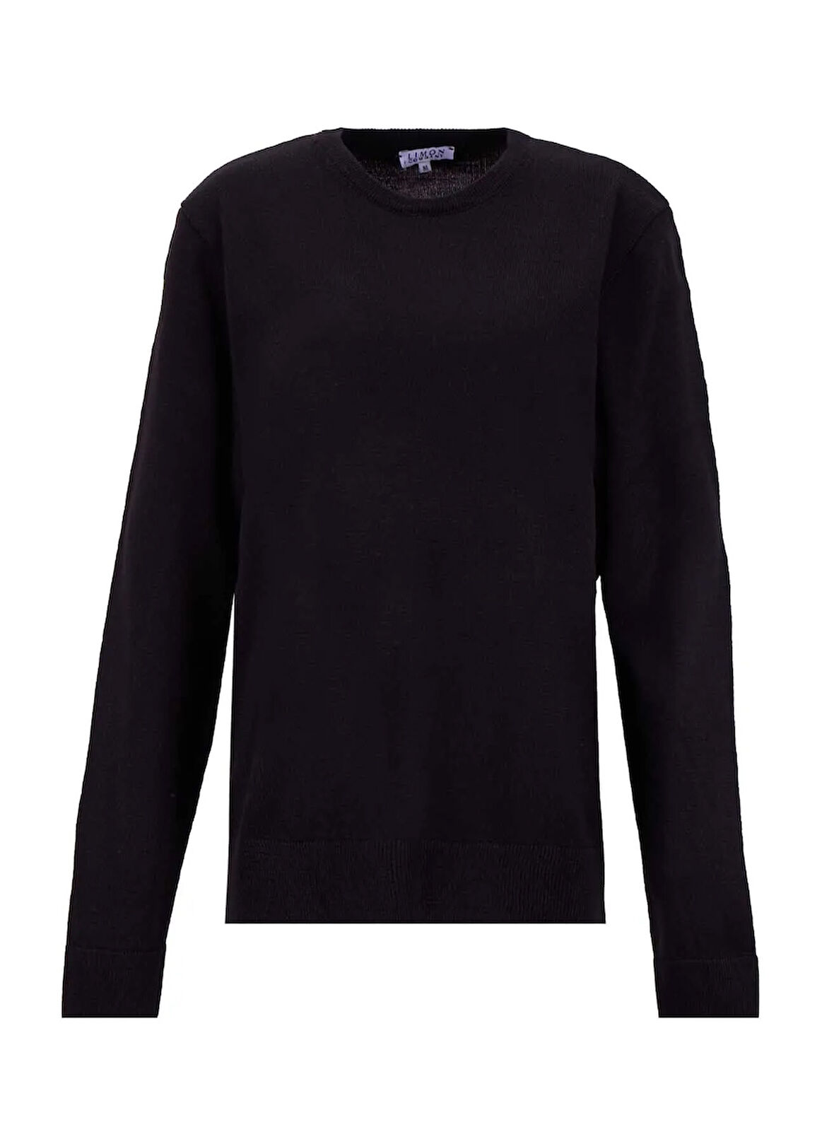 Limon Bisiklet Yaka Basic Düz Siyah Erkek Kazak MML5WM-KZK9531