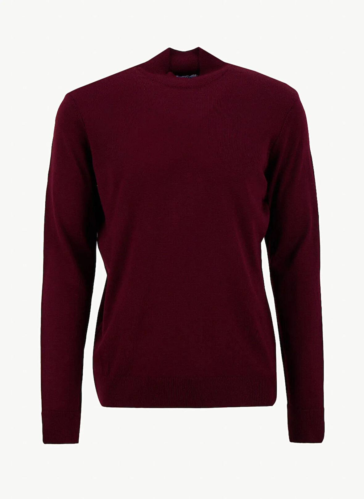 Limon Yarım balıkçı Yaka Basic Düz Bordo Erkek Kazak MML5WM-KZK9527