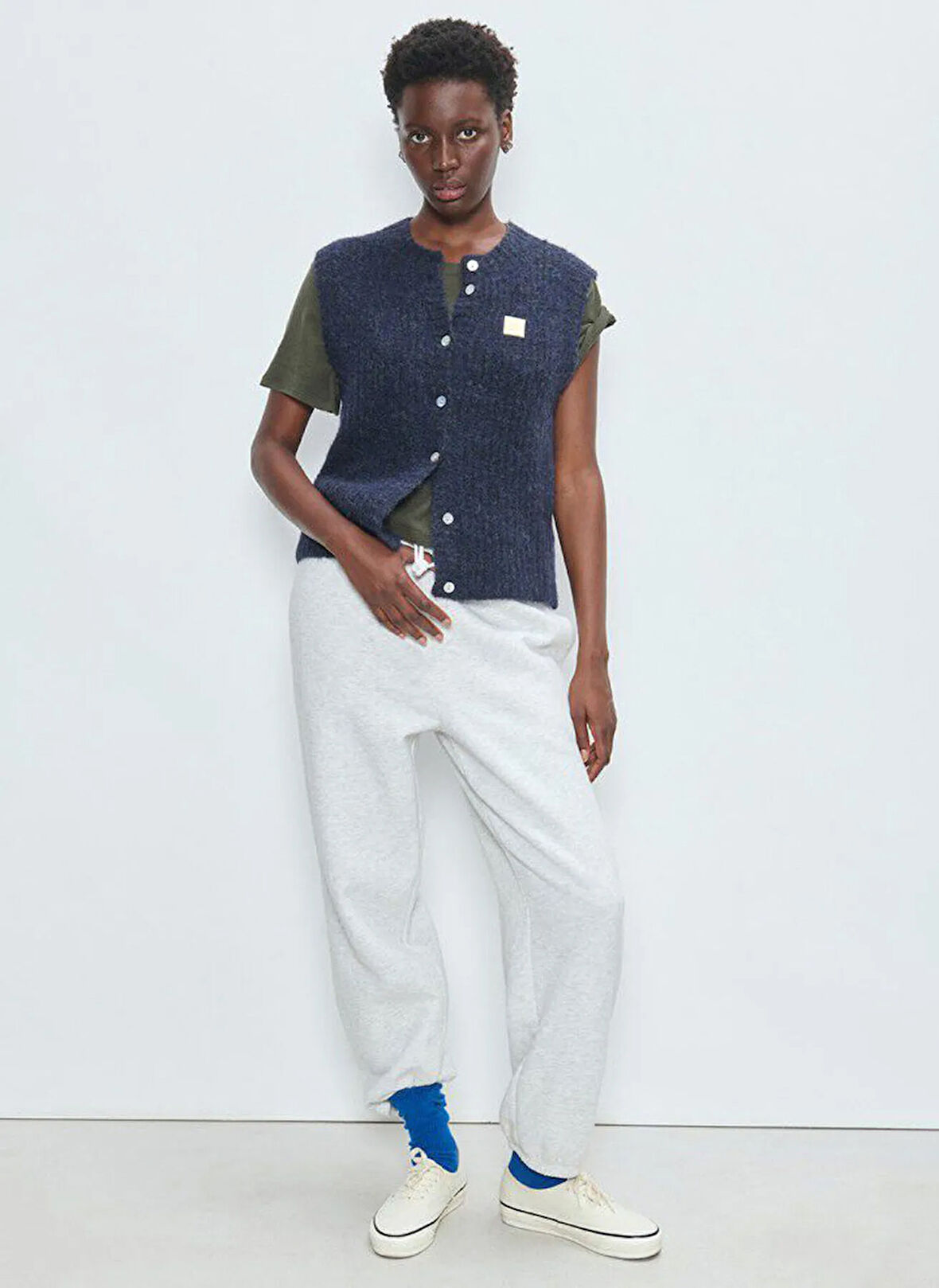 American Vintage Lacivert Kadın Yelek EAST19MMH25NAVMO