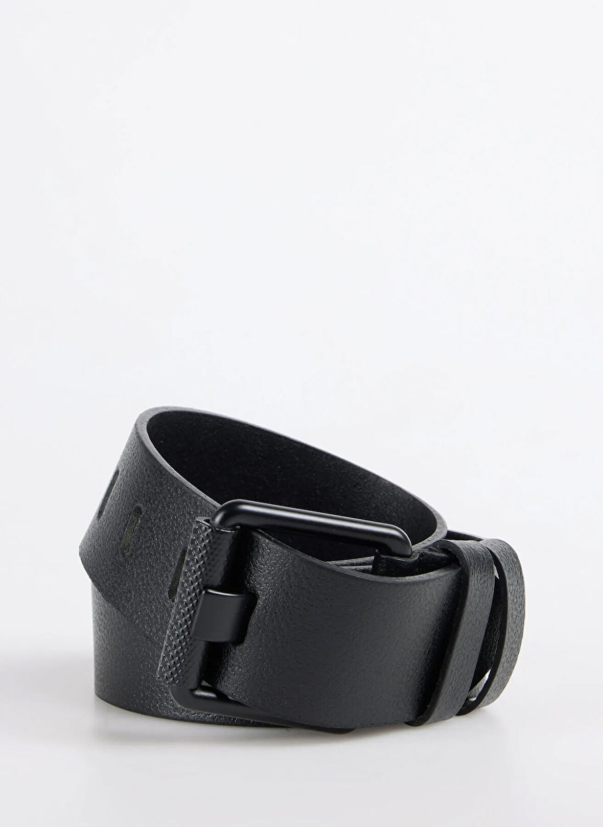 Fbk 020 4,5 cm mak.siyah Siyah Erkek Deri  Kemer