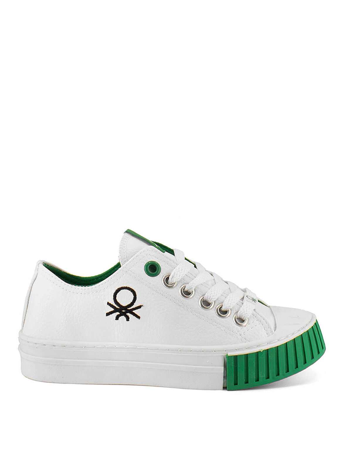 Benetton Beyaz - Yeşil Erkek Çocuk Sneaker BN-30957