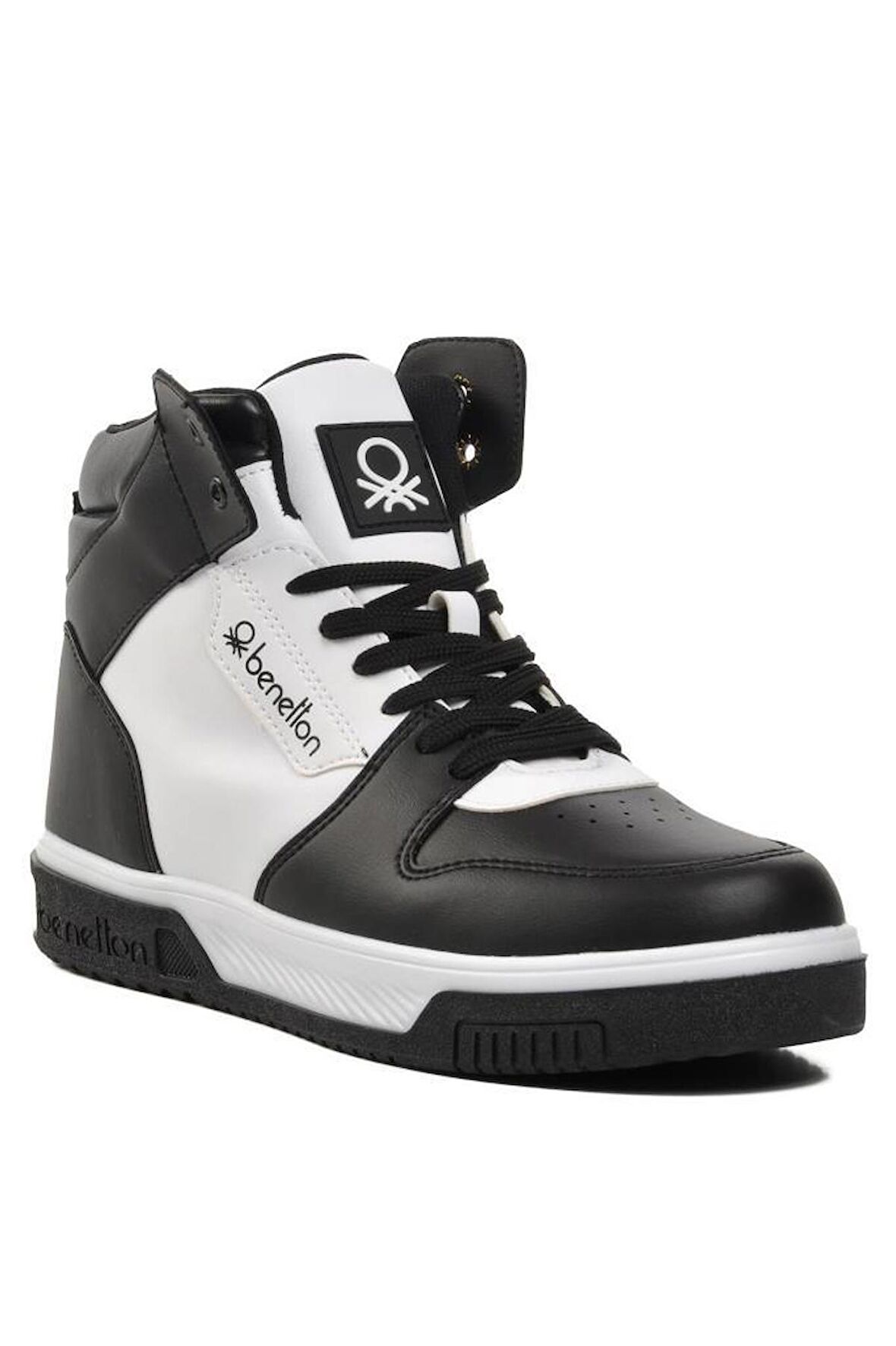 Benetton BN-31085 Unisex Sneaker Ayakkabı Siyah Beyaz 36-40 