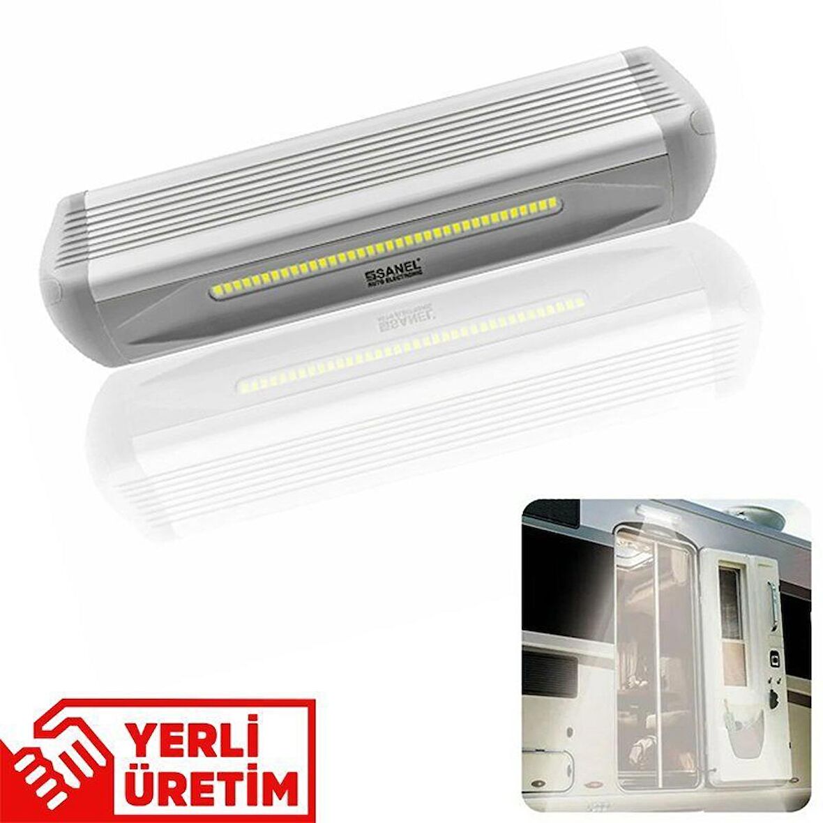 Sanel İç Dış Tavan Aydınlatma Lambası 10V-30V SNL-SFZLG18W