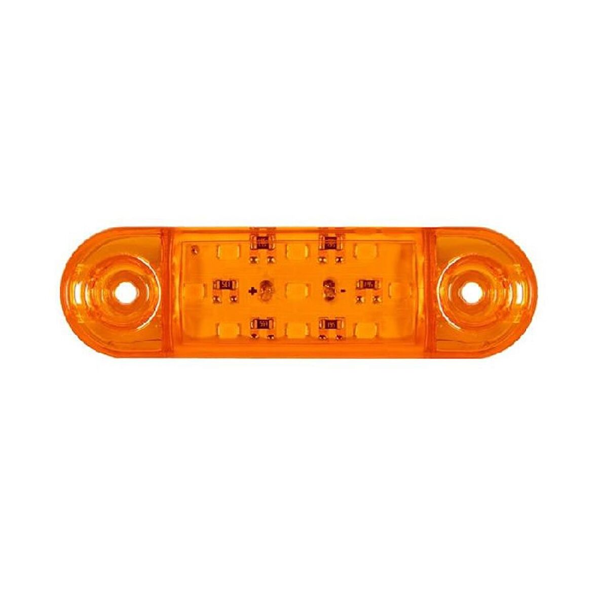 Parmak Lamba Oval 9 Led'Li 84Mm 12V-24V Sarı - FR0174-Y