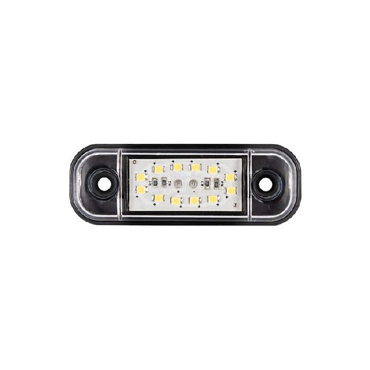Parmak Lamba Oval 12 Led'Li 86Mm 12V-24V Beyaz - FR0175-W