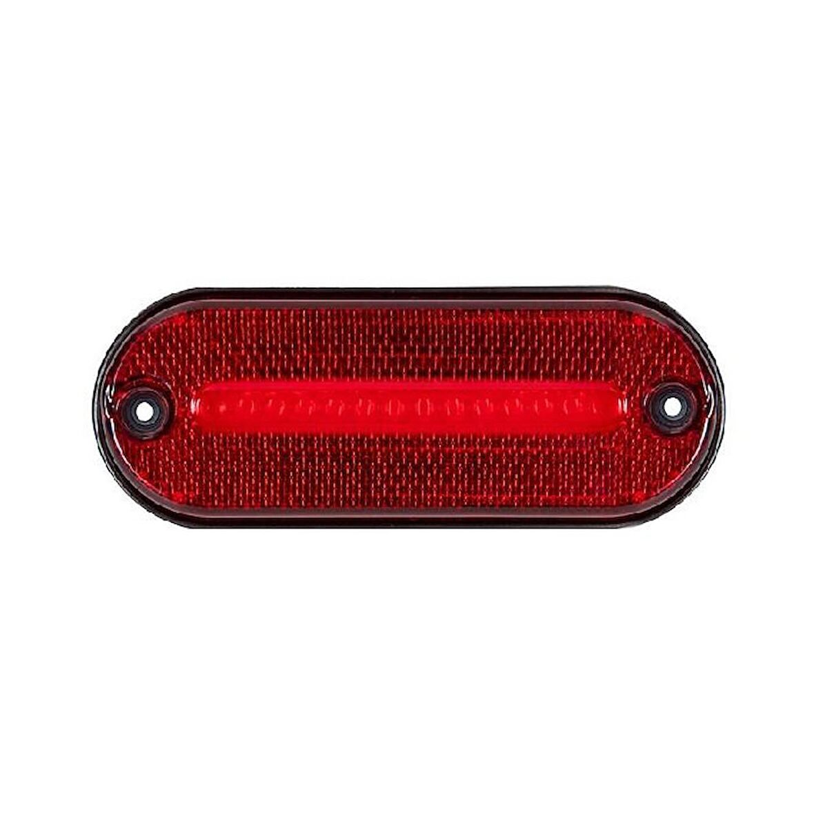 Oval İşaret Lamba Neon 12 Led'Li 118Mm 12V-24V Kırmızı - FR0186-R