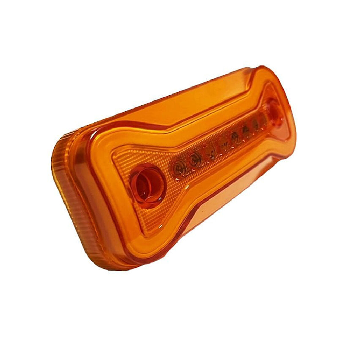 Universal Neon Led 2 Fonksiyonlu Yan Lamba 12-24V Uyumlu Sarı