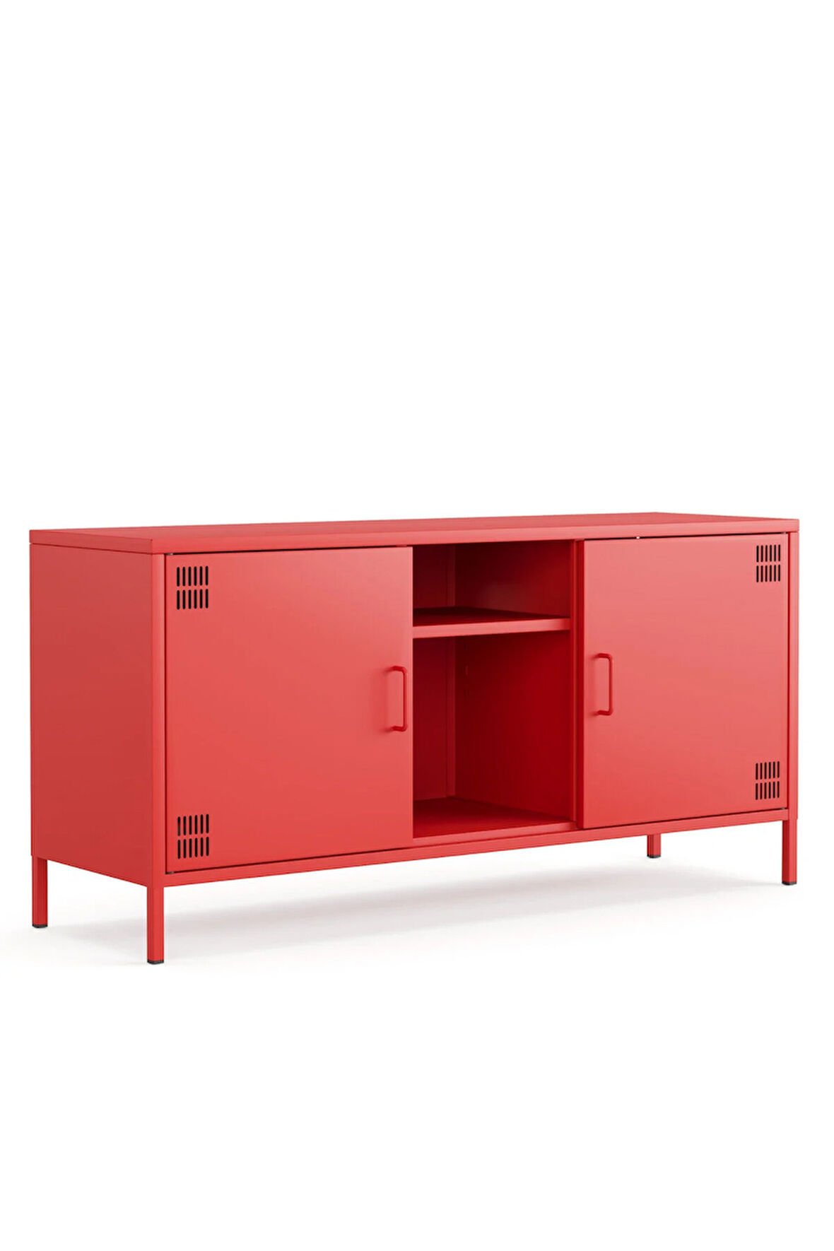 Pera Tv Ünitesi, Tv Dolabı,2 Kapaklı, Açık Raflı 130,50 x 40 x 64,50 cm