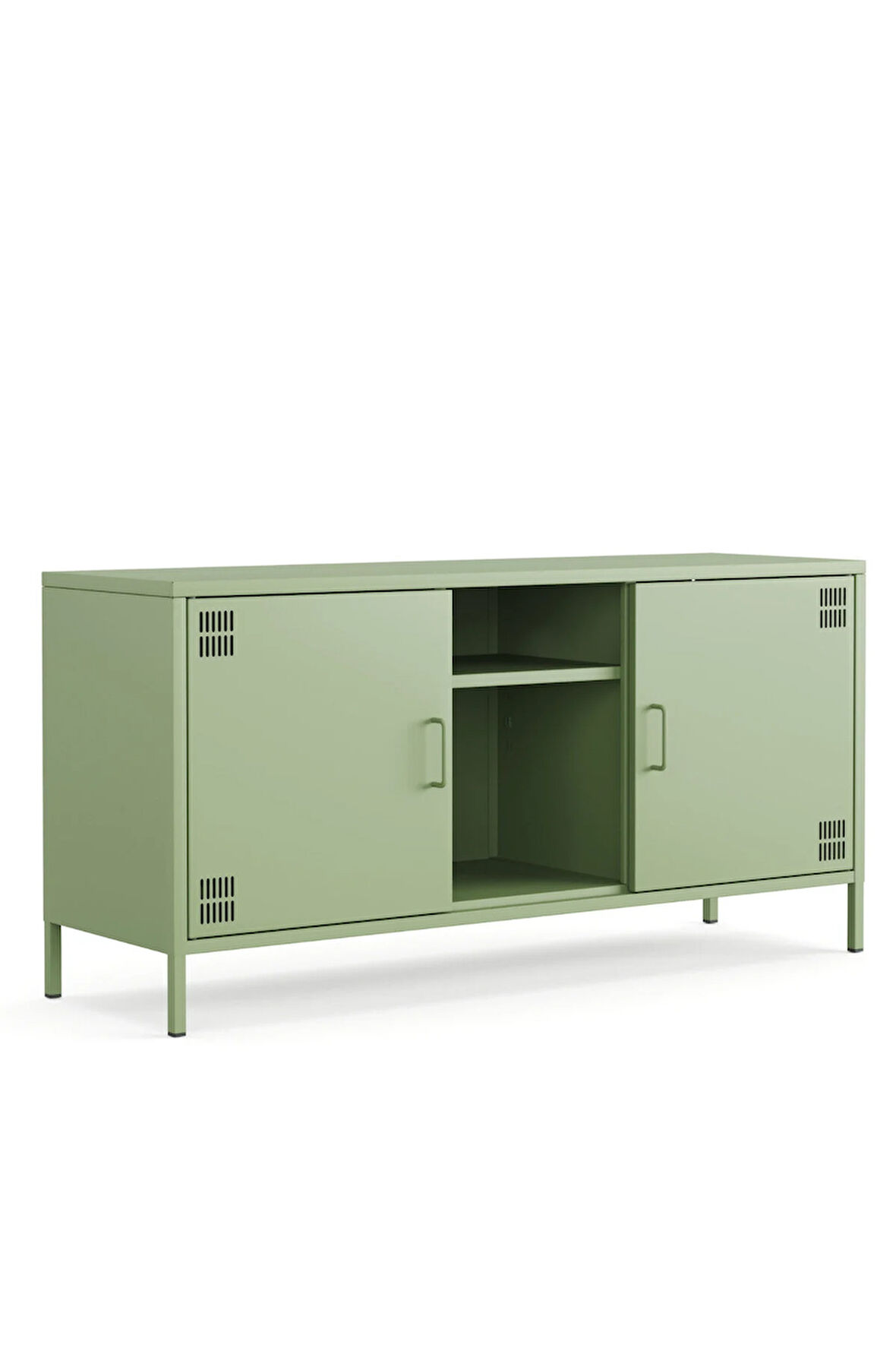 Pera Tv Ünitesi, Tv Dolabı,2 Kapaklı, Açık Raflı 130,50 x 40 x 64,50 cm