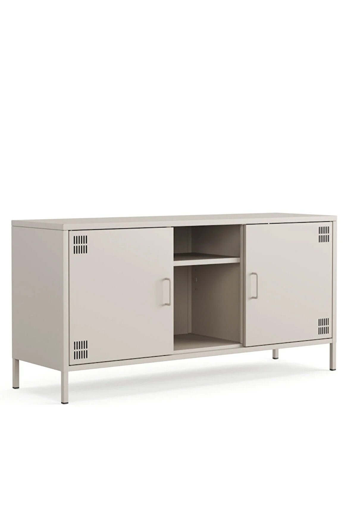 Pera Tv Ünitesi, Tv Dolabı,2 Kapaklı, Açık Raflı 130,50 x 40 x 64,50 cm