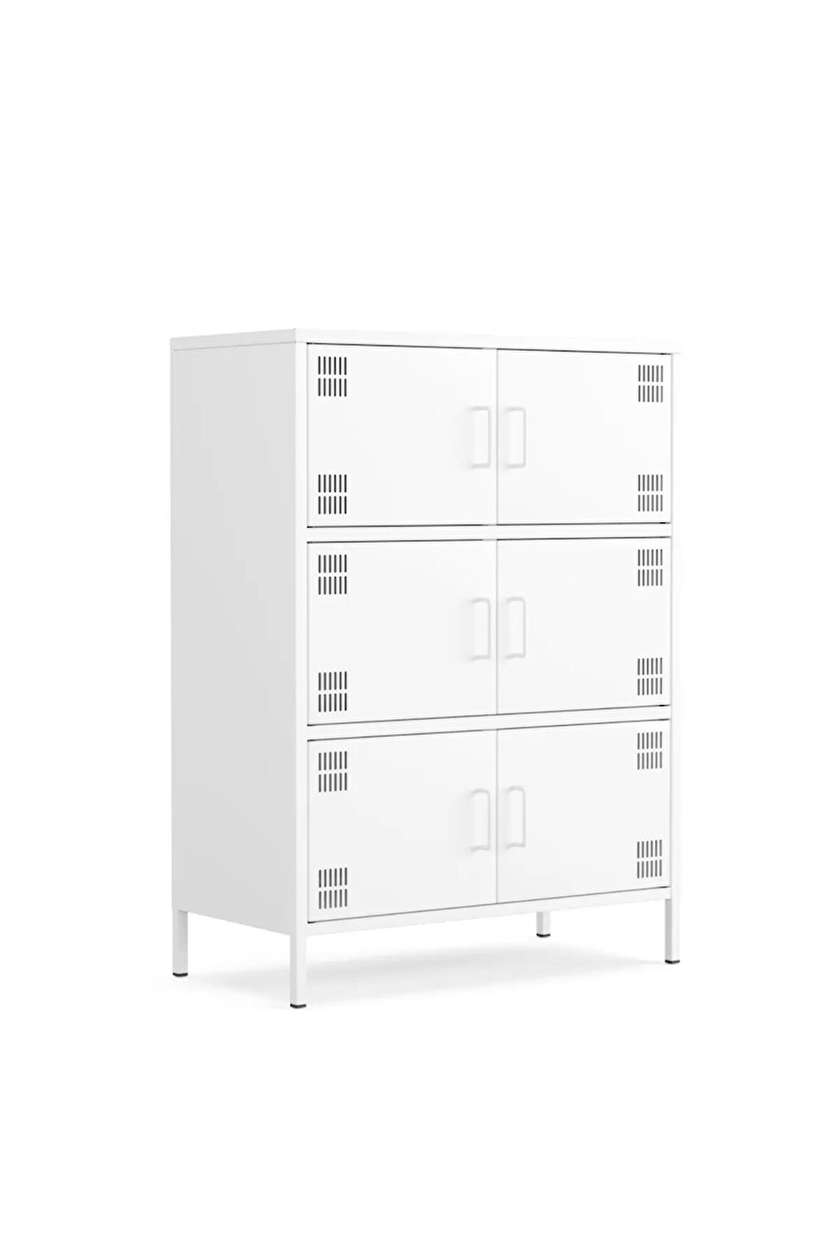 Pera Metal Çok Gözlü Dolap, 6 Kapaklı 80,50 x 40 x 109,50 cm