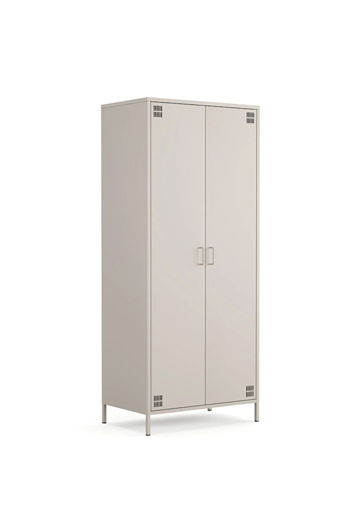 Pera Metal Elbise Dolabı, Soyunma Dolabı, İki Kapılı, 80,50 x 50 x 189,50 cm